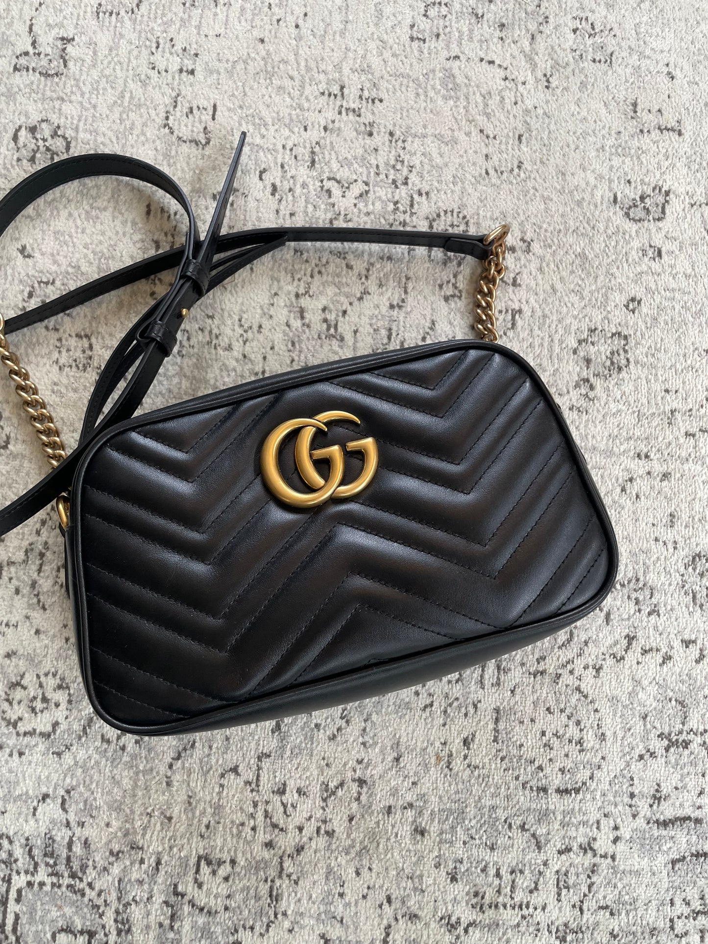 Preloved Gucci Marmont Shoulder Bag, Small