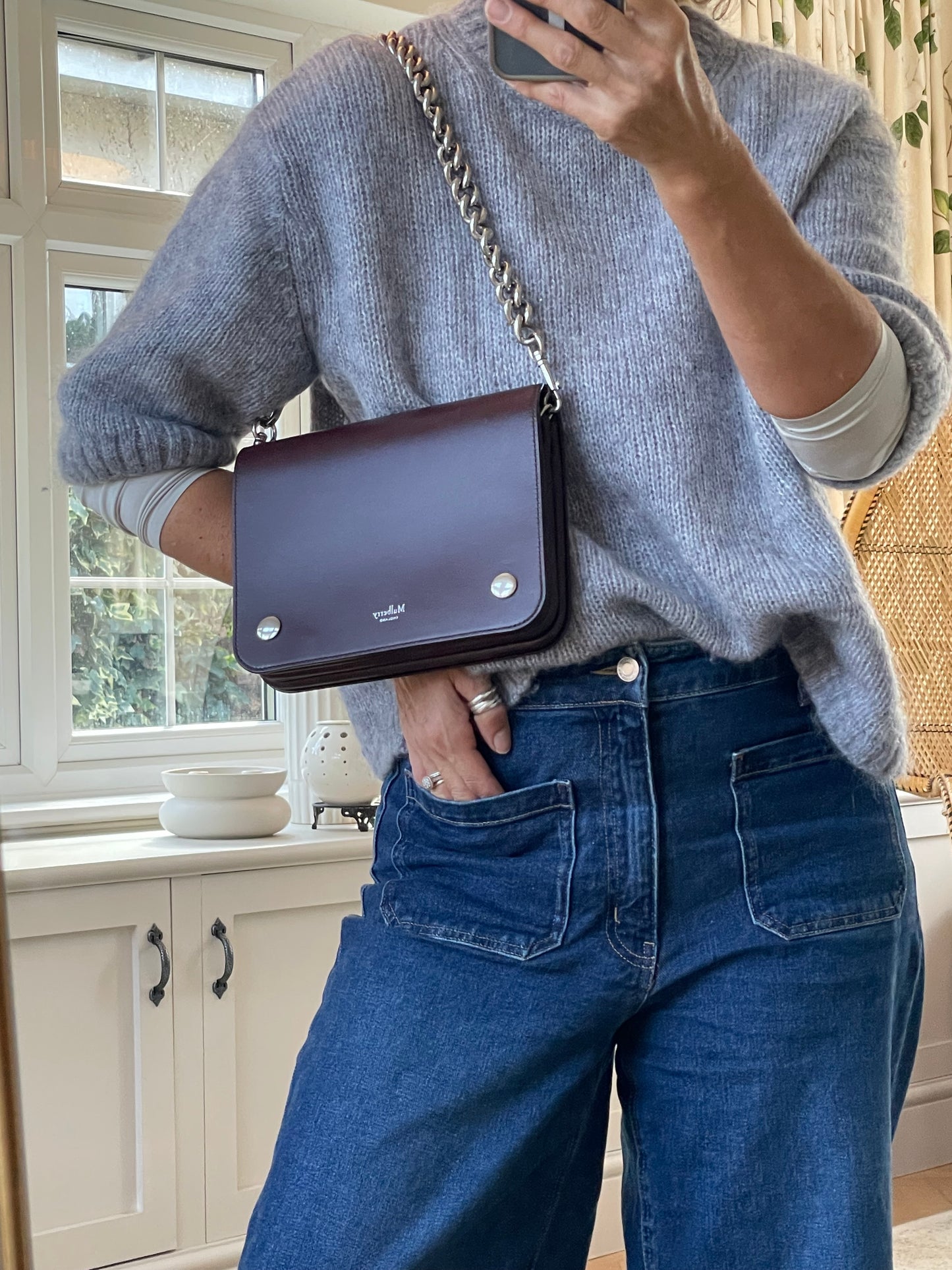 Preloved Mulberry Clifton Shoulder Bag/Clutch