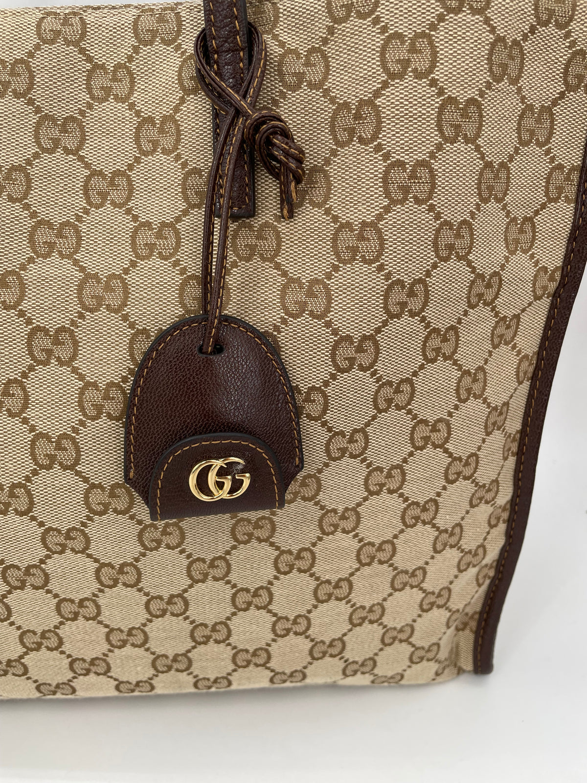 Preloved Gucci Londres Tote Bag, Large