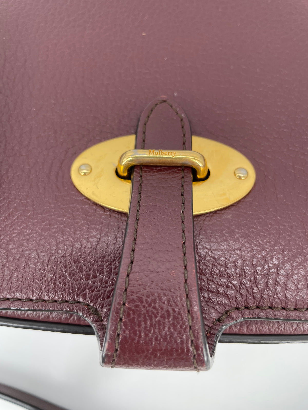 Preloved Mulberry Tenby Satchel Bag, Large