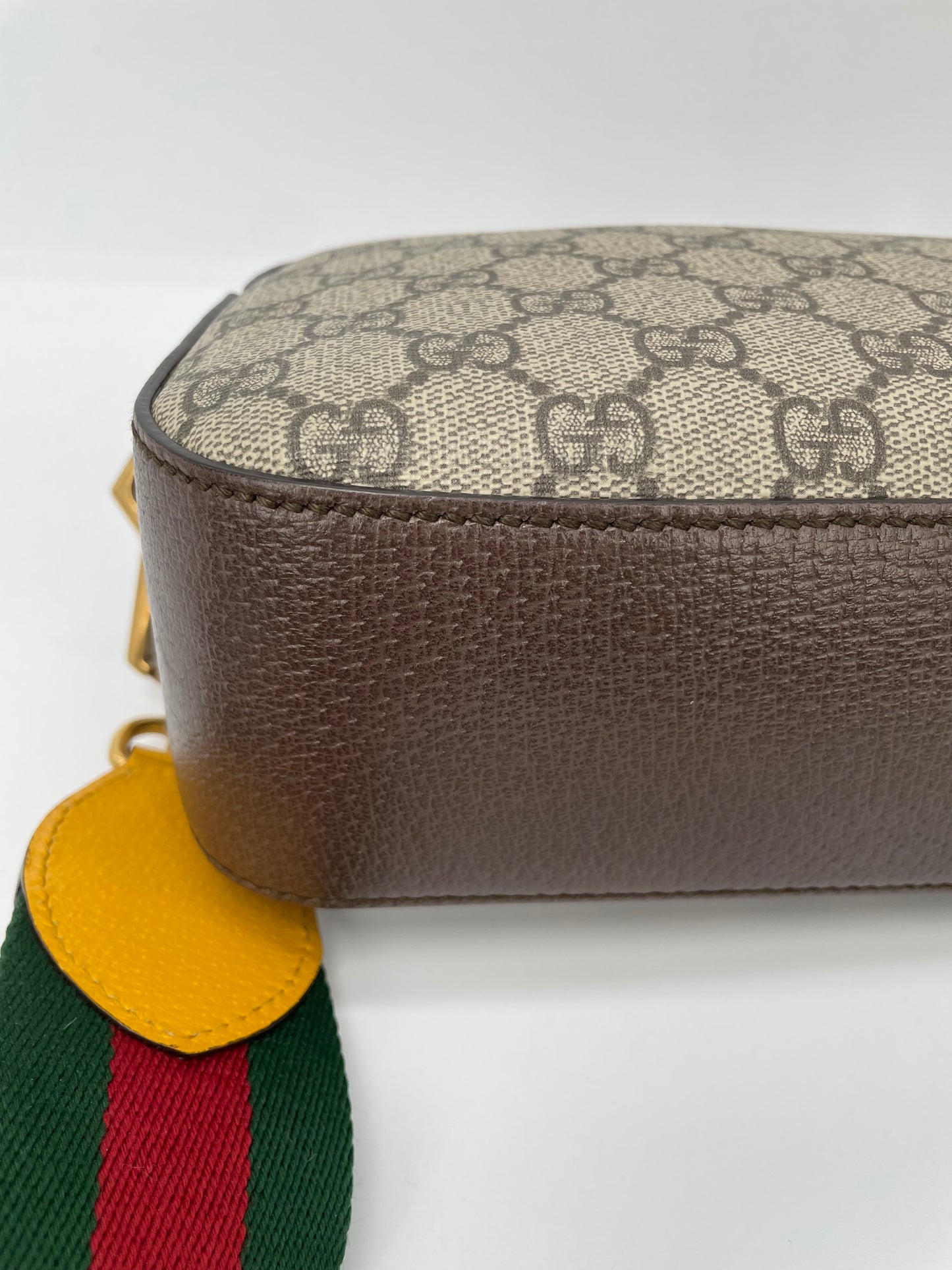 Preloved Gucci GG Supreme Monogram Web Neo Vintage Shoulder Bag