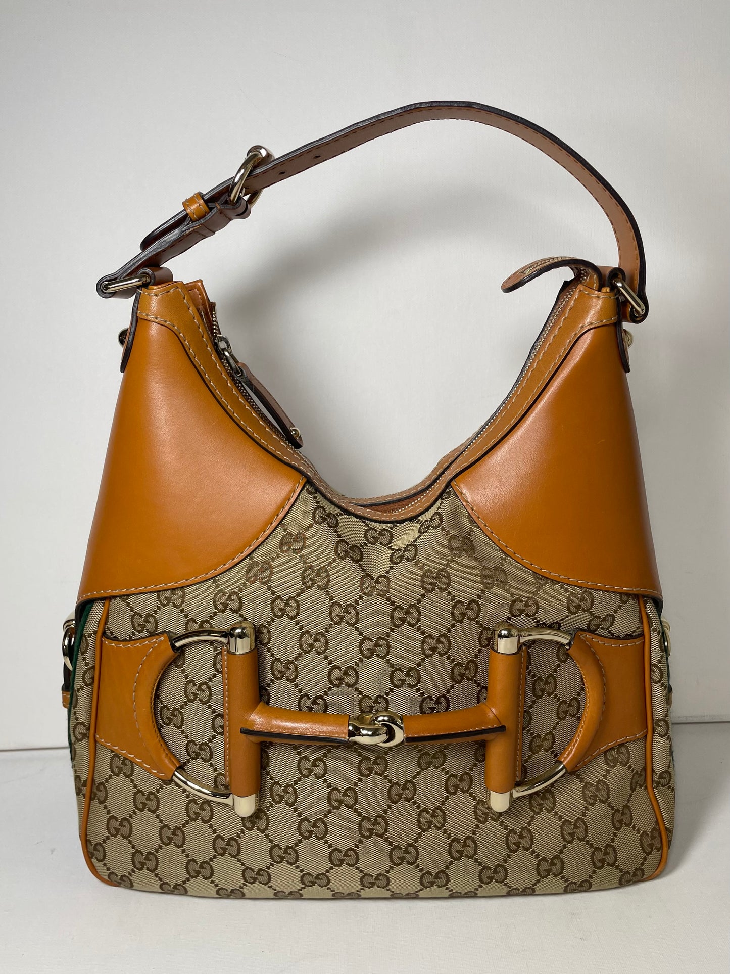 Preloved Gucci GG Heritage Horsebit Hobo Bag