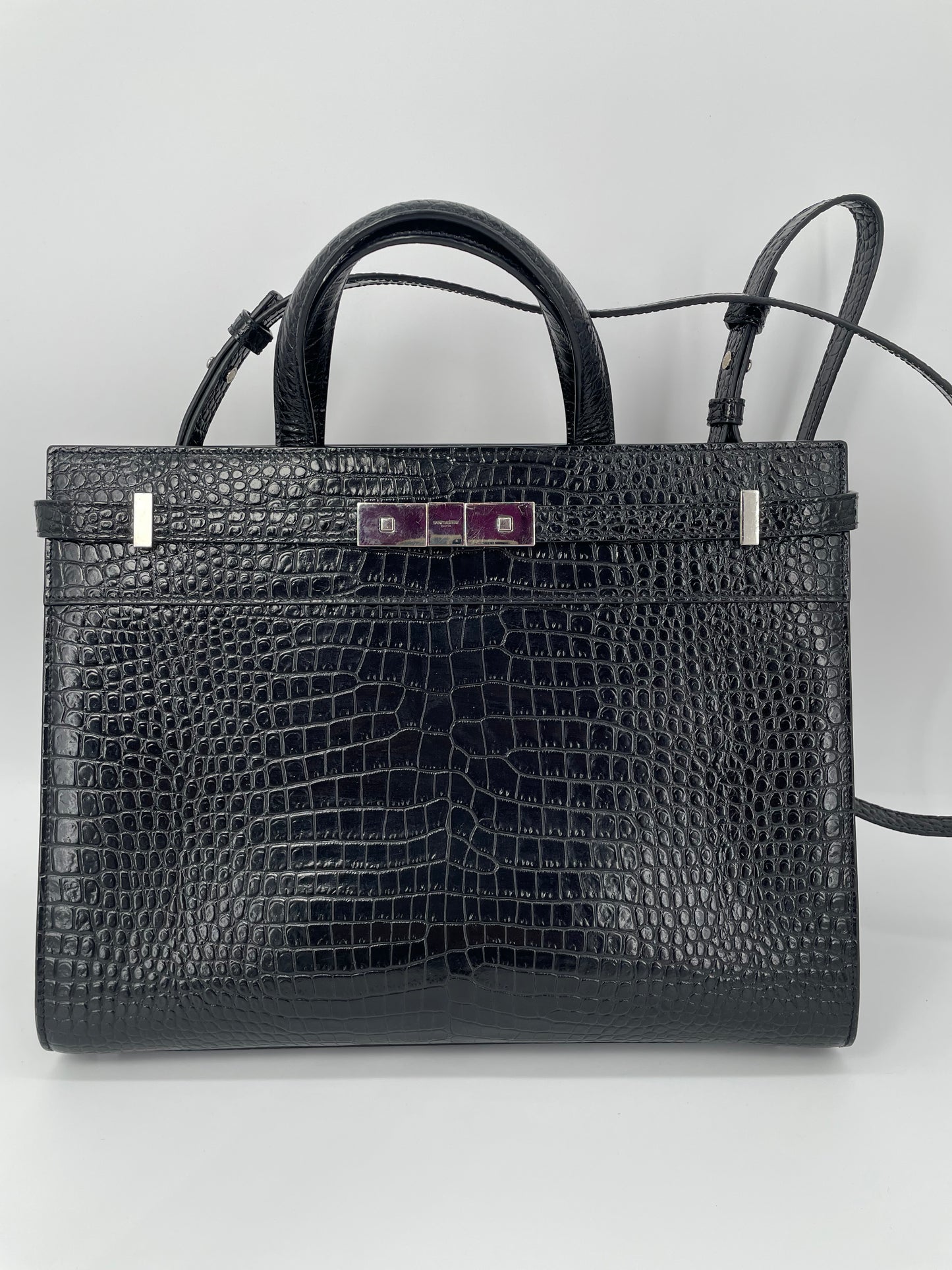 Preloved Saint Laurent Manhattan Tote Bag with Long Strap