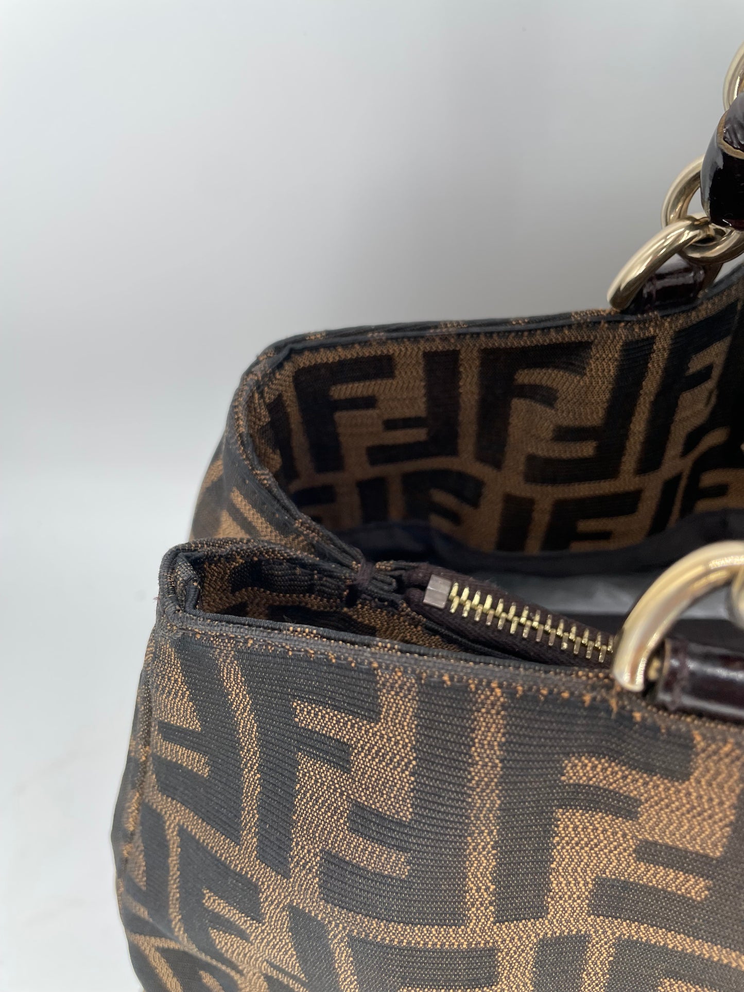 Preloved Fendi Zucca Mia Tote Bag, Large