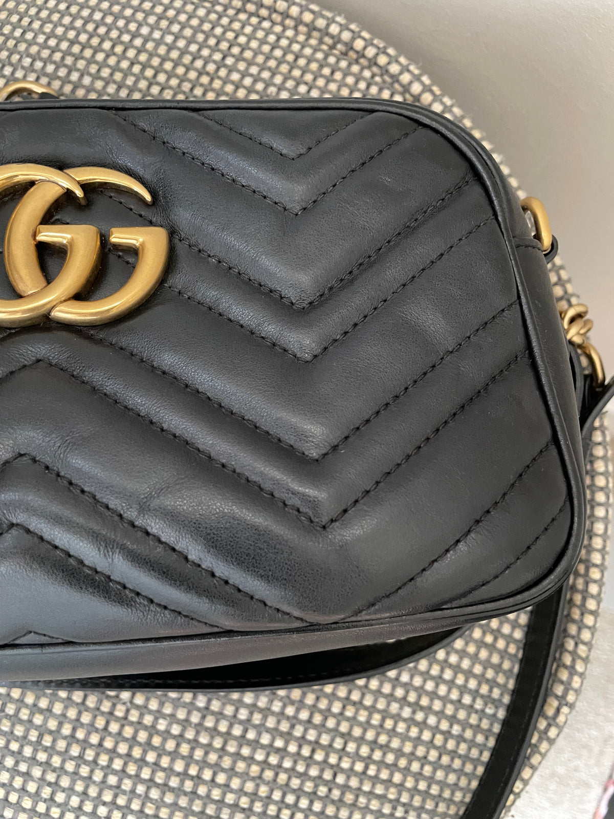 Preloved Gucci Marmont Shoulder Bag, Small