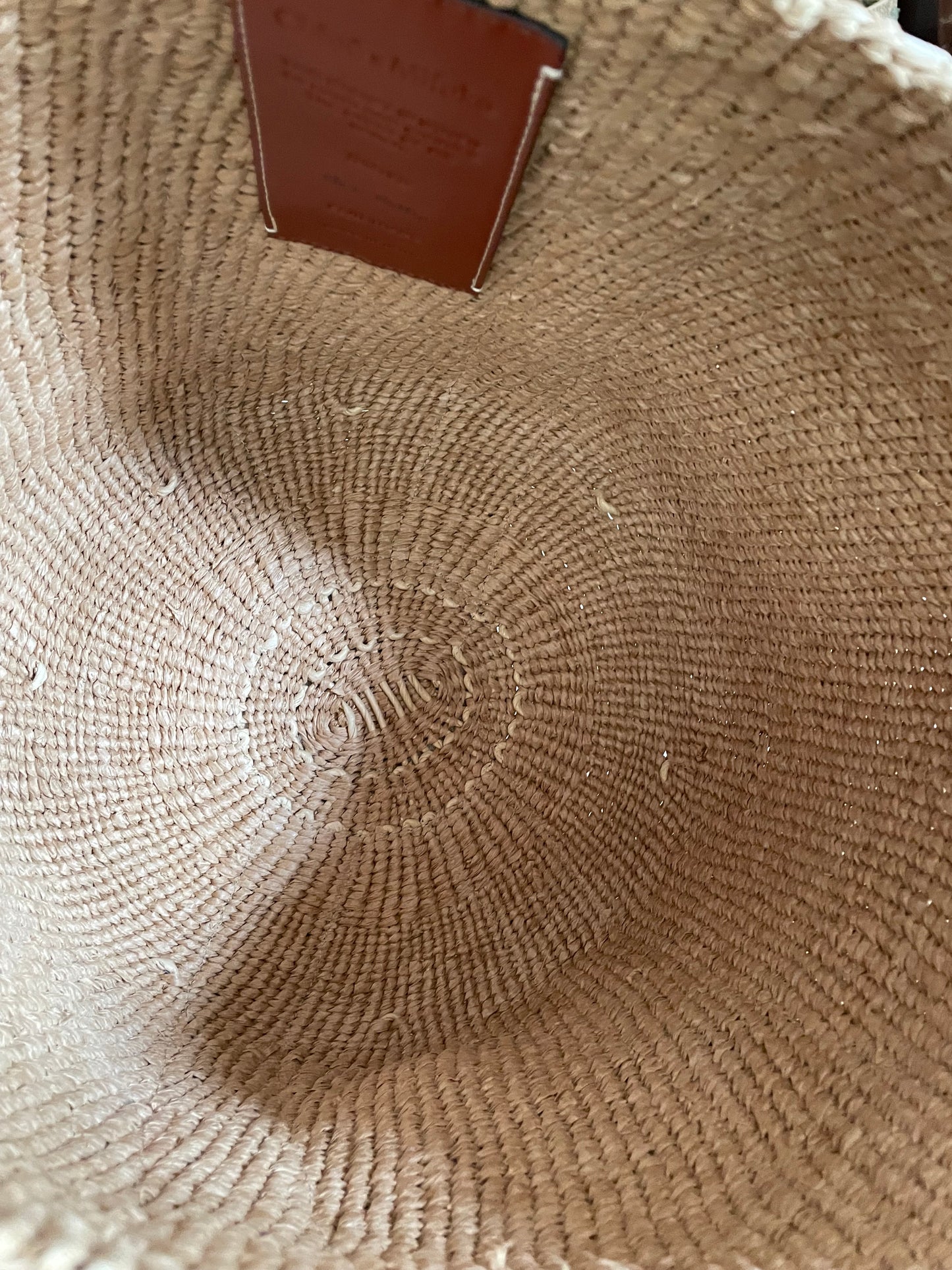 Preloved Chloe Raffia Woody Basket Bag,