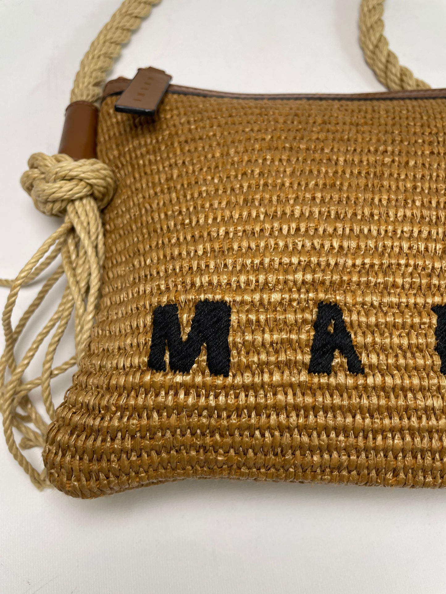 Preloved Marni Marcel Raffia Shoulder Bag