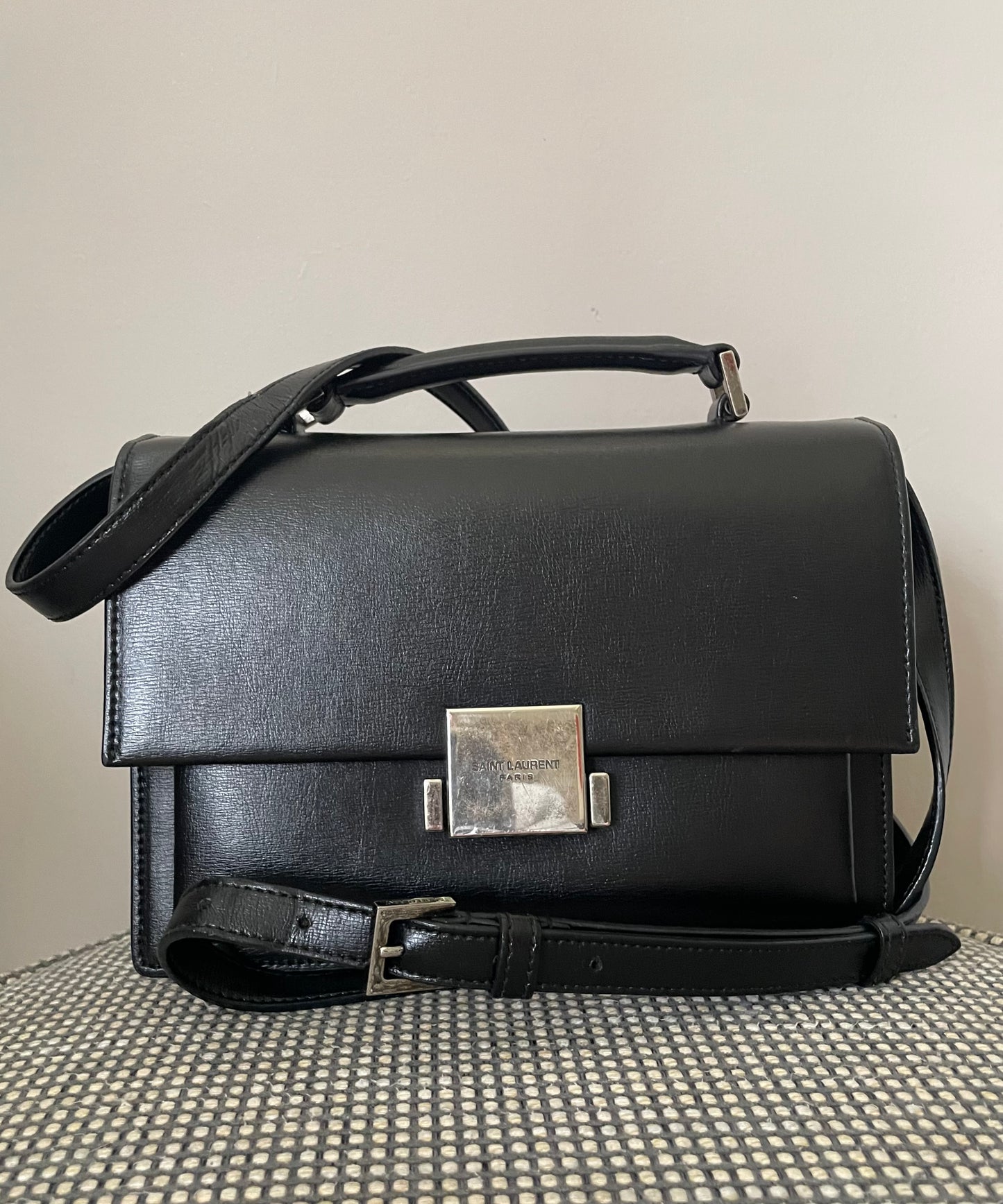 Preloved Saint Laurent Bellechasse Satchel Bag with Long Strap