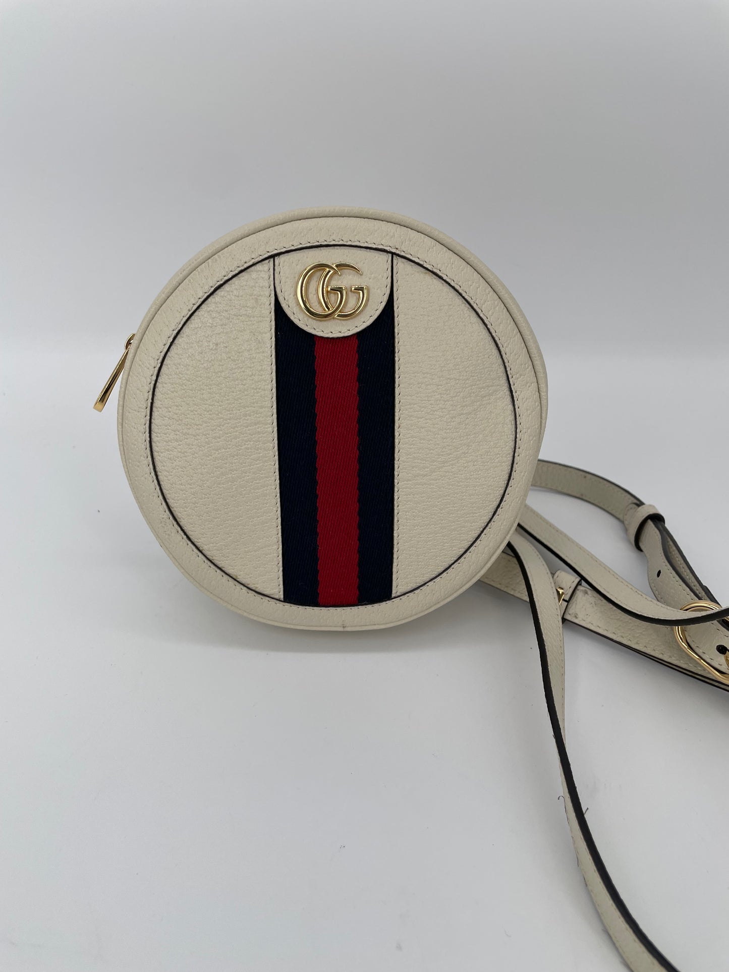 Preloved Gucci Ophidia Vintage Web Circle Backpack Bag, Mini