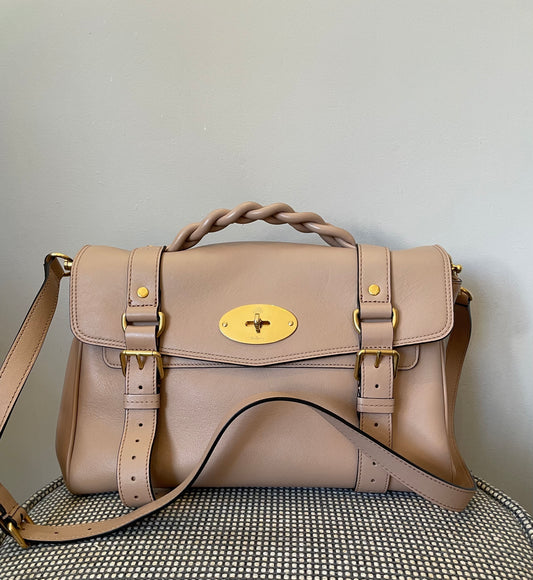 Preloved Mulberry Alexa Satchel Bag, Regular