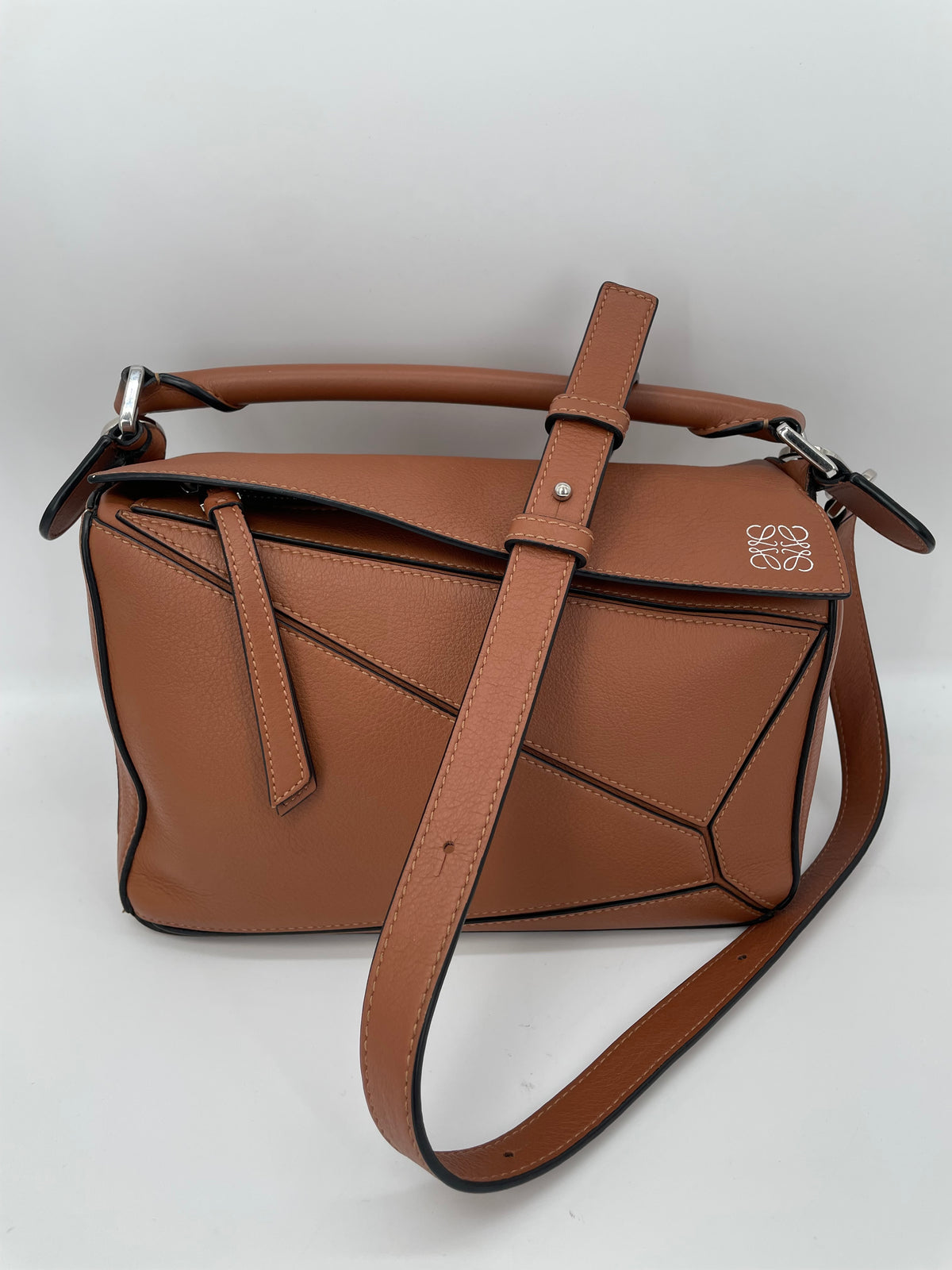 Preloved Loewe Puzzle Shoulder Bag, Small