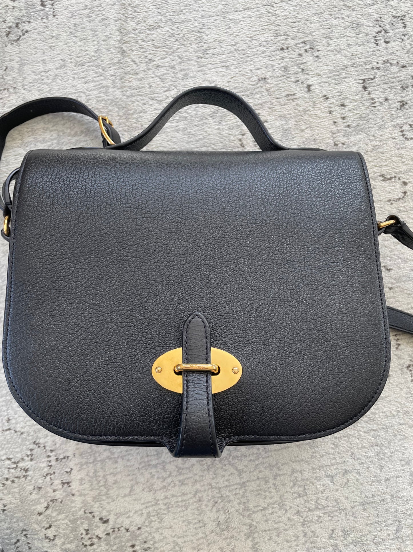 Preloved Mulberry Tenby Satchel Shoulder Bag, Large