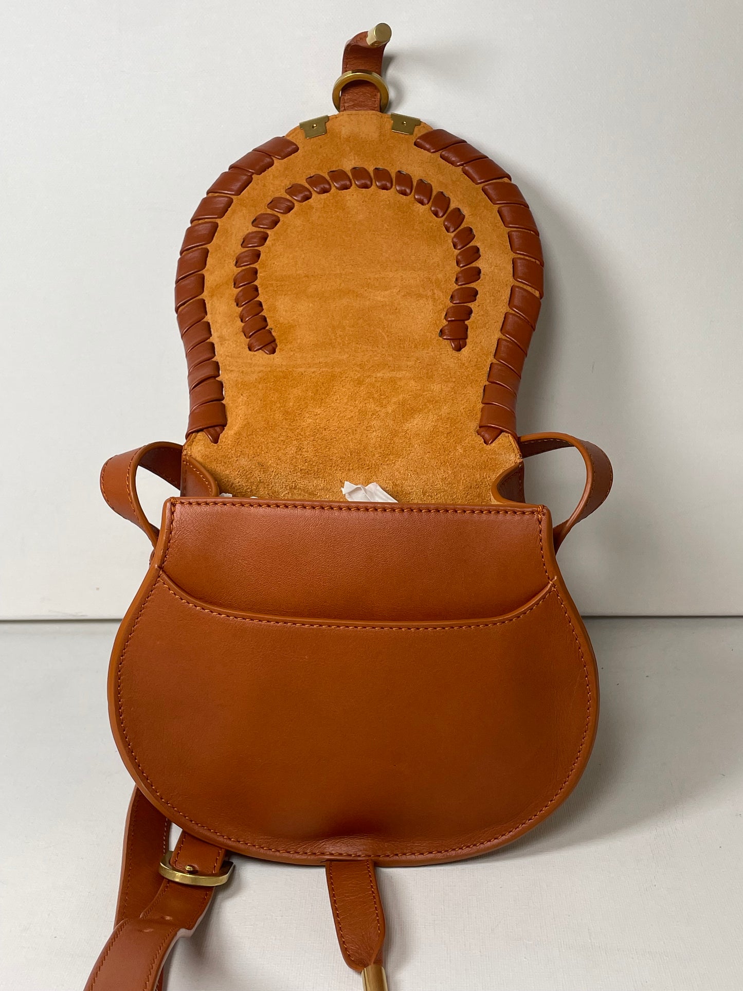 Preloved Chloe Marcie Oversized Stitched Crossbody Bag, Small