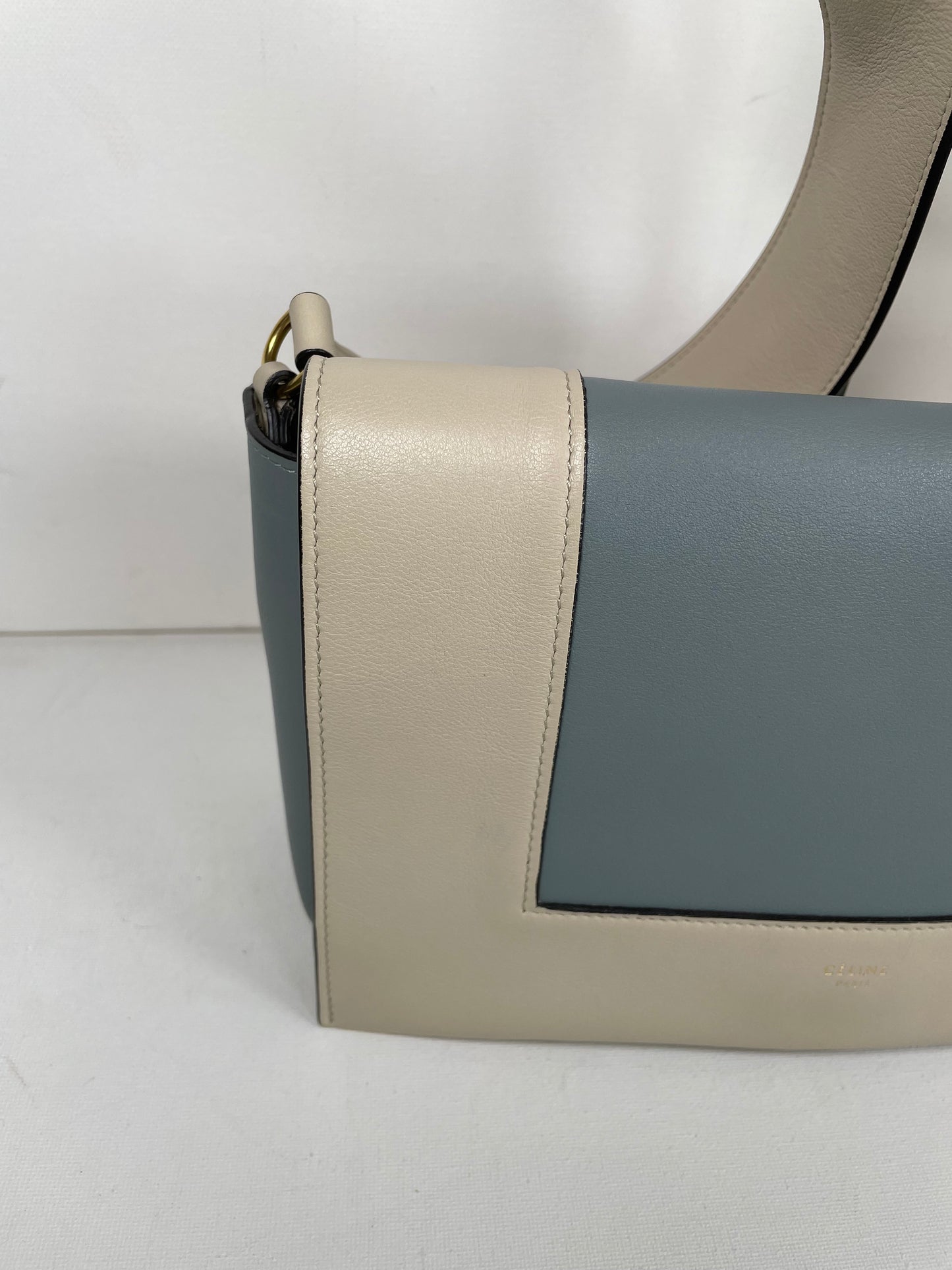 Preloved Celine Frame Shoulder Bag, Medium