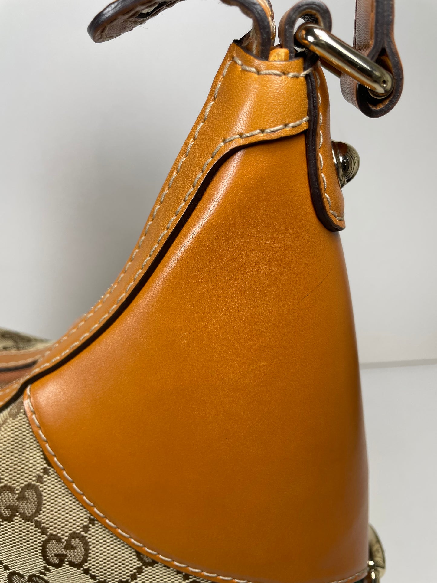 Preloved Gucci GG Heritage Horsebit Hobo Bag