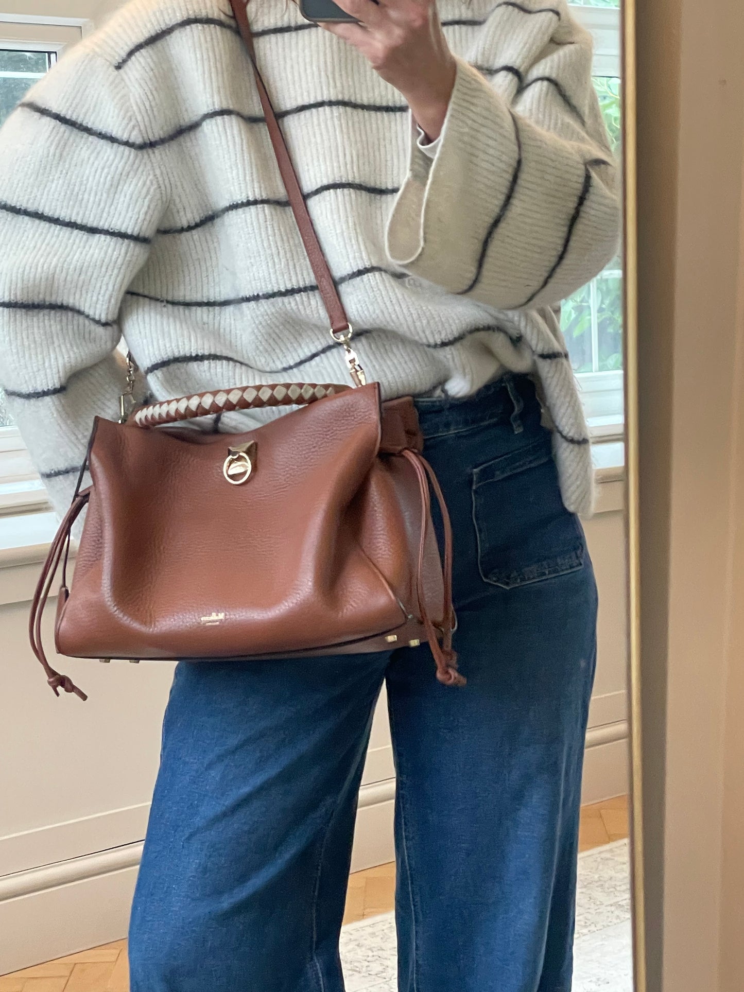 Preloved Mulberry Iris Top Handle Tote Bag, Large