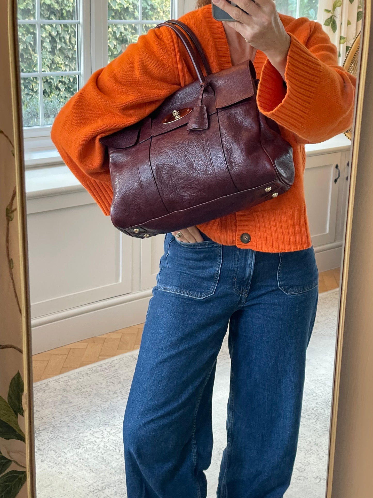 Preloved Mulberry Bayswater Tote Bag, Large