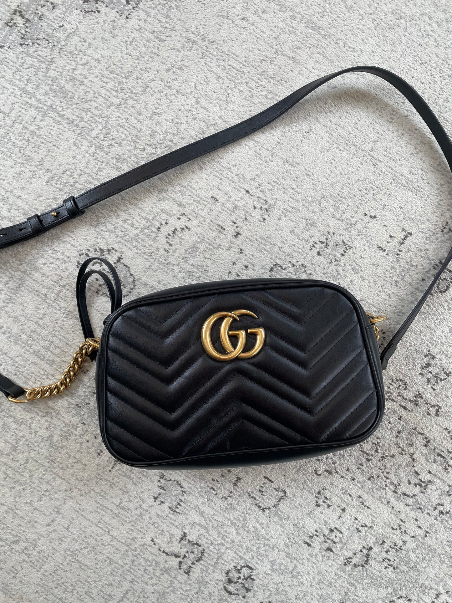 Preloved Gucci Marmont Shoulder Bag, Small