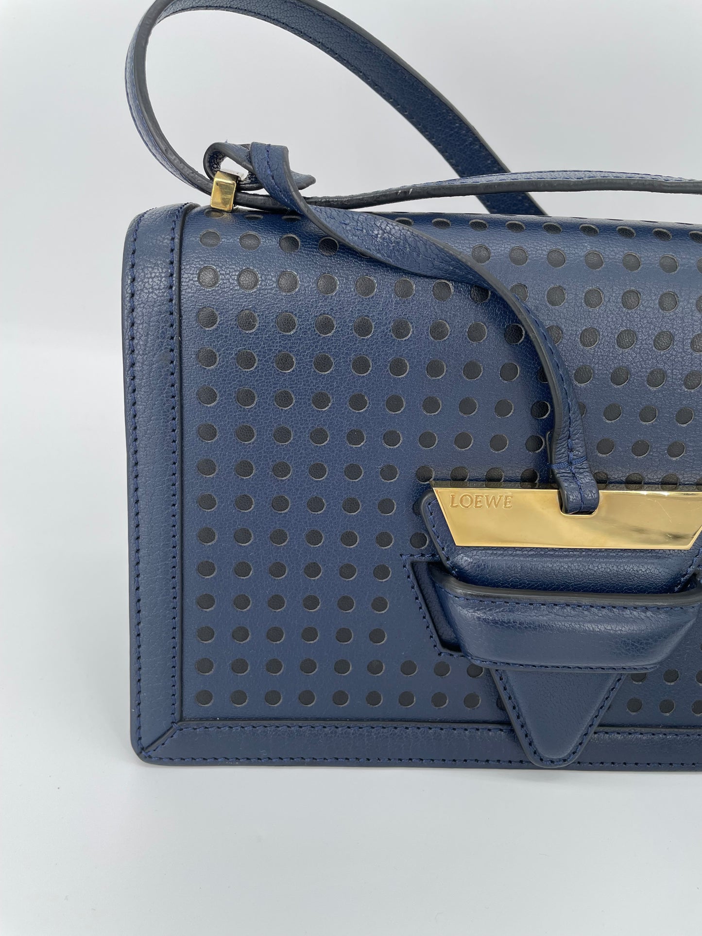 Preloved Loewe Barcelona Crossbody Bag, Medium