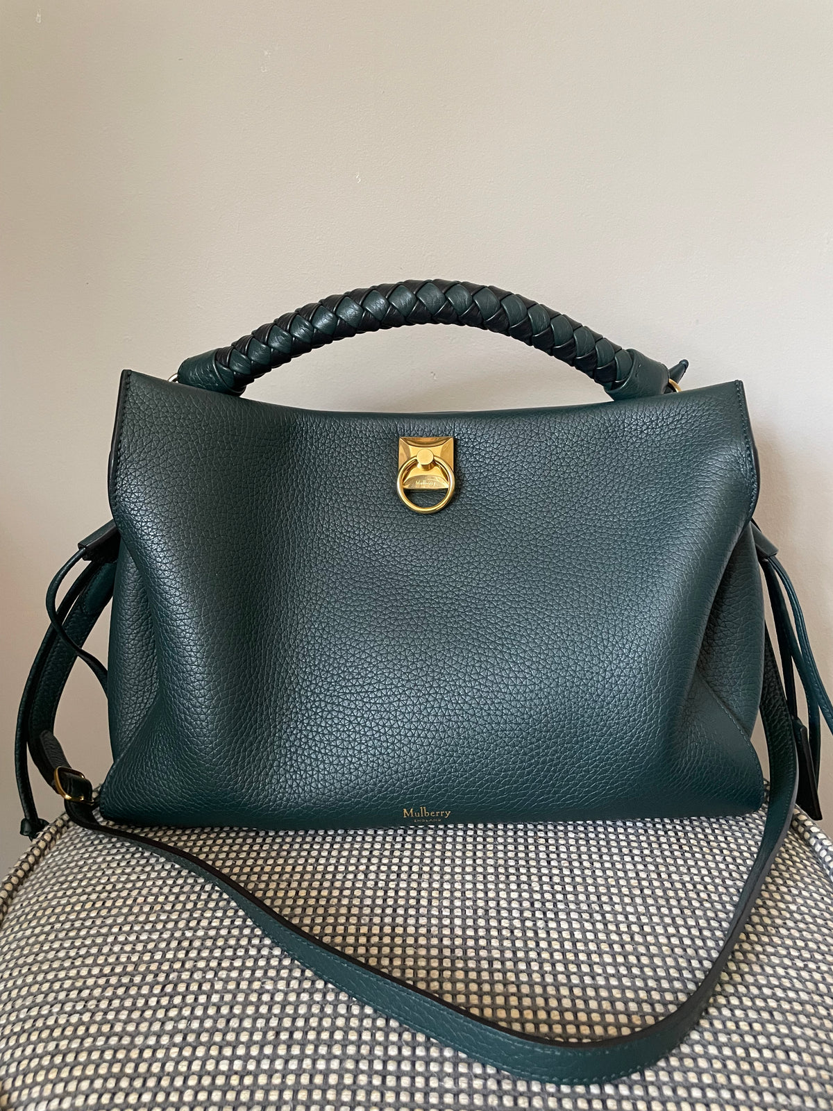 Preloved Mulberry Iris Top Handle Tote Bag, Large
