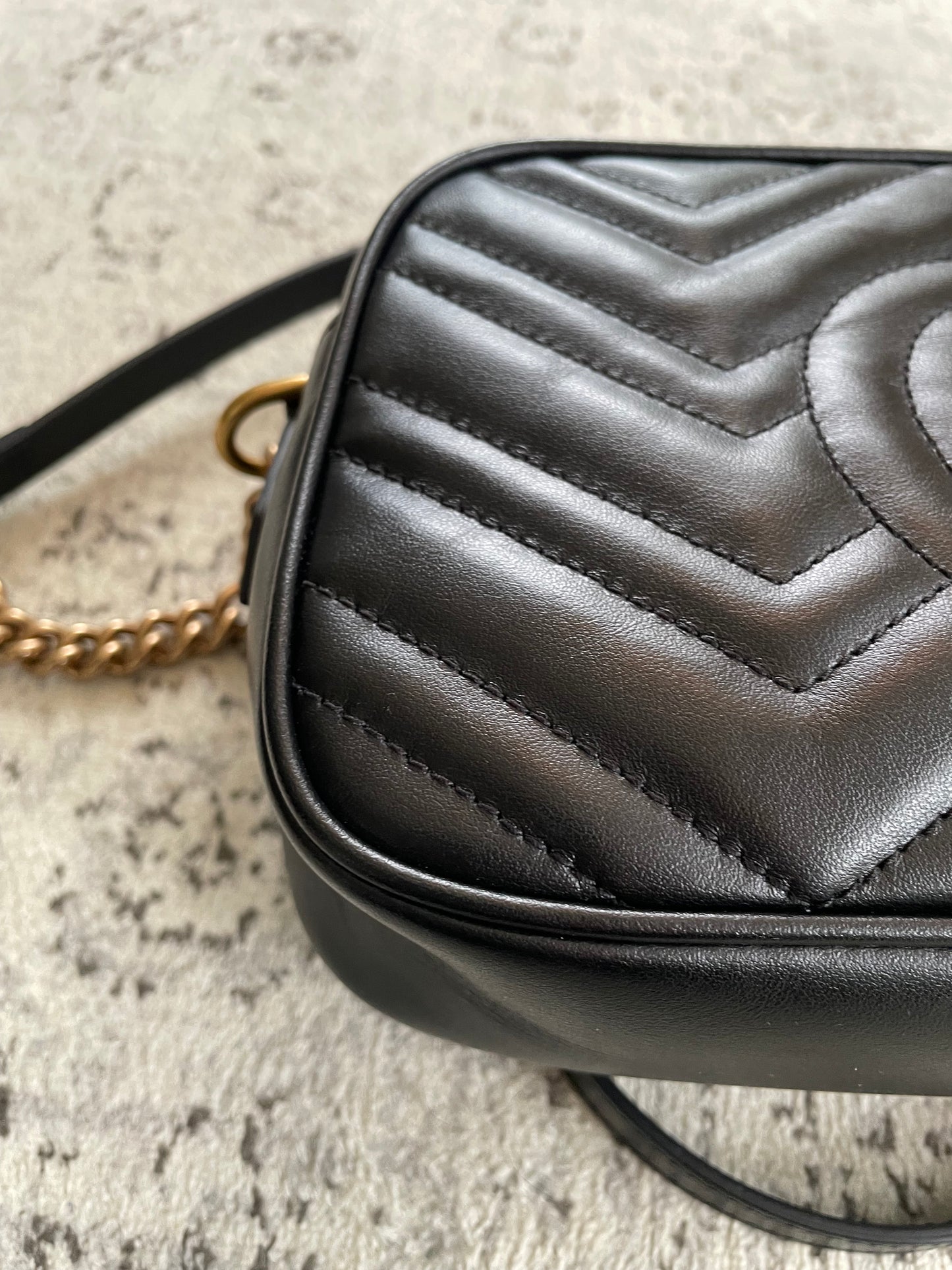 Preloved Gucci Marmont Shoulder Bag, Small