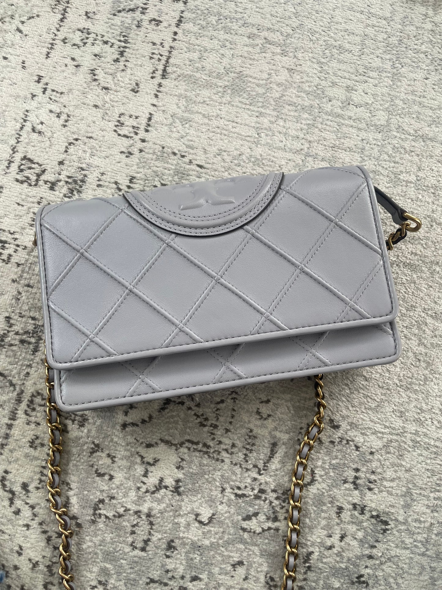 Preloved Tory Burch Fleming Soft Chain Wallet