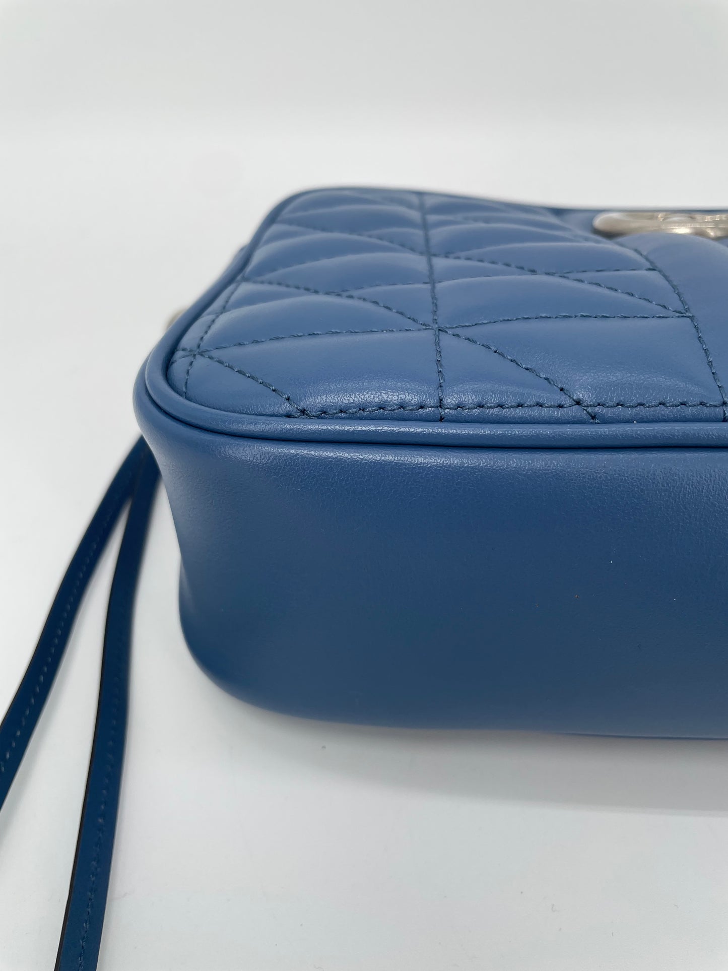 Preloved Gucci Quilted Leather Geometric Marmont Crossbody Bag, Small