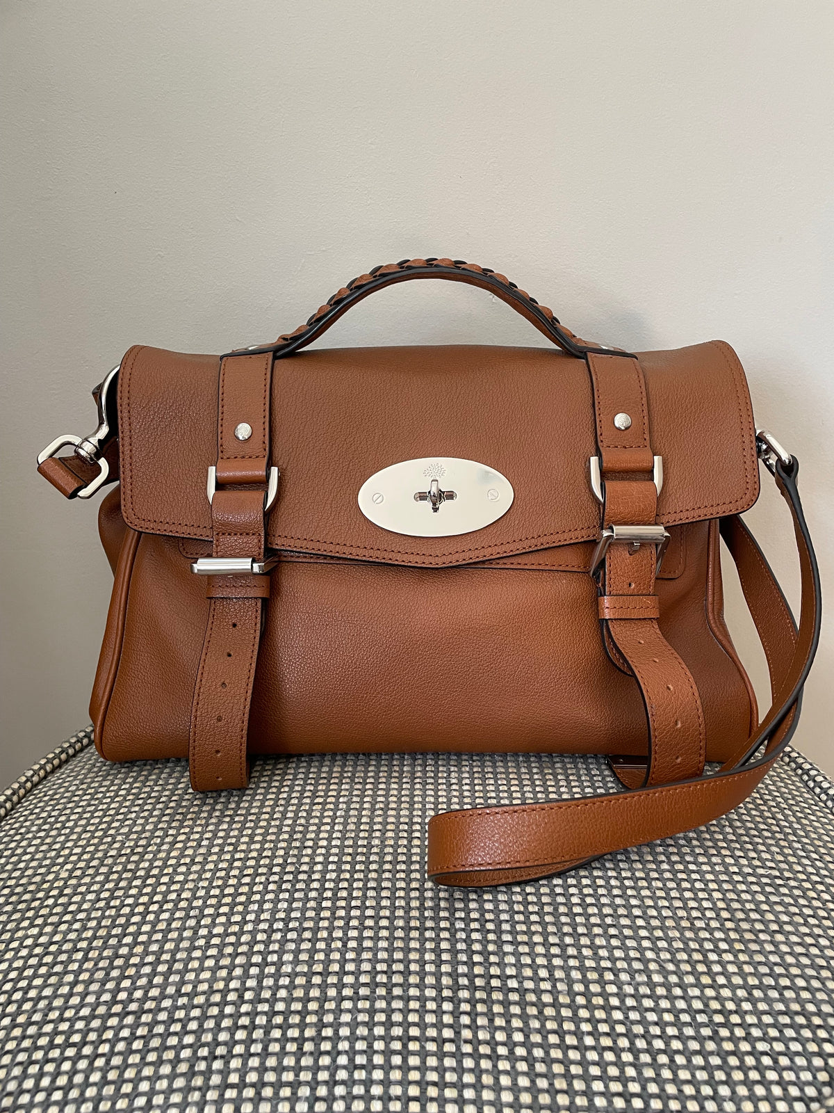 Preloved Mulberry Alexa Satchel Bag, Medium