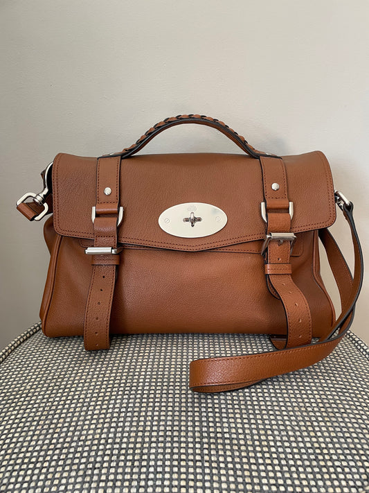 Preloved Mulberry Alexa Satchel Bag, Medium