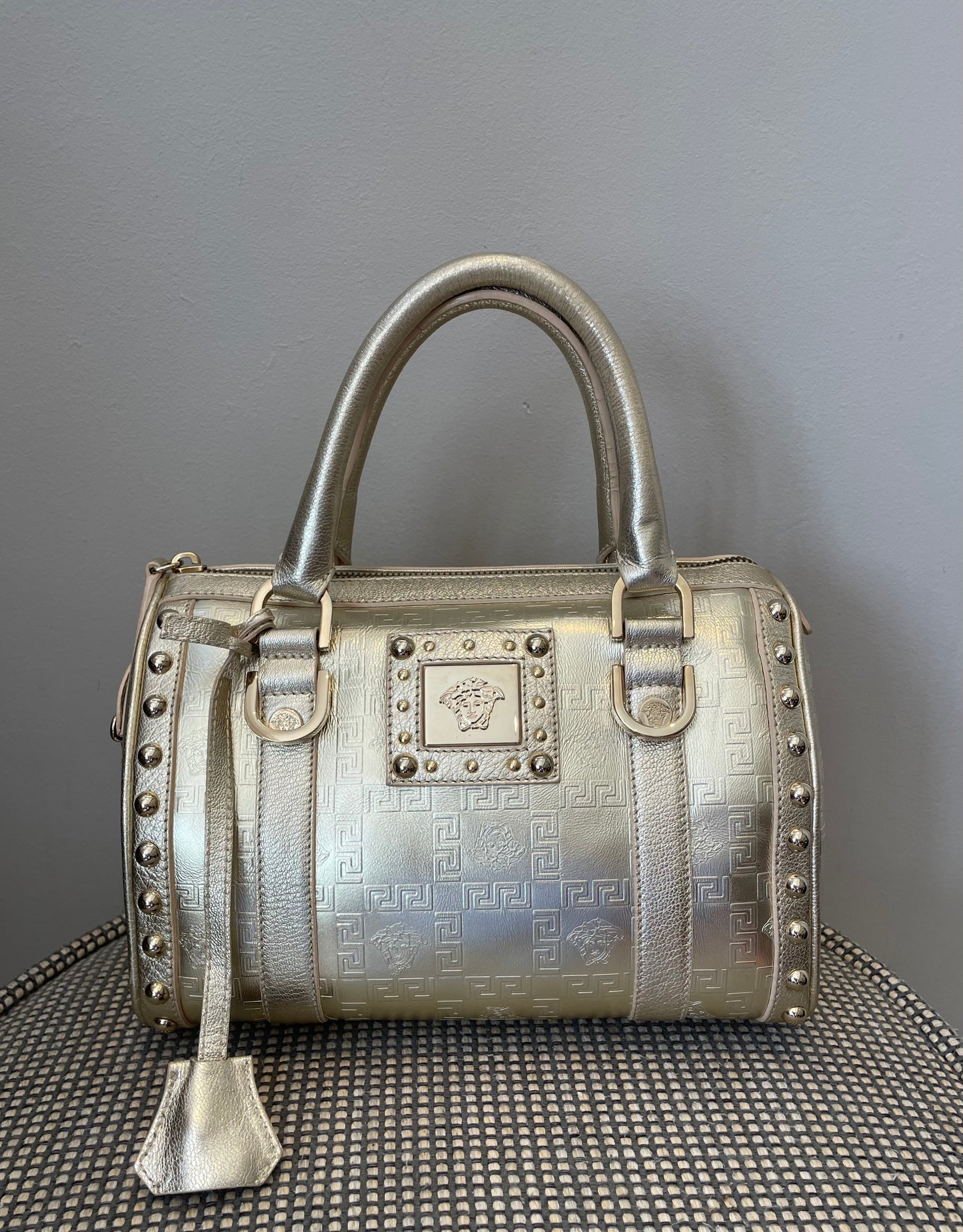 Preloved Vintage Versace Medusa Boston Bag