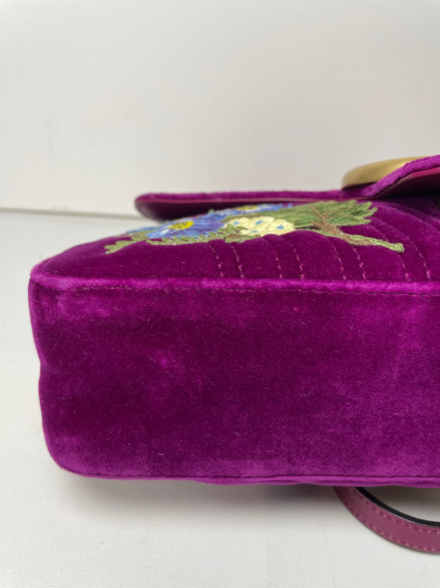 Preloved Gucci  Embroidered ‘LOVED’ Marmont shoulder Bag, Medium