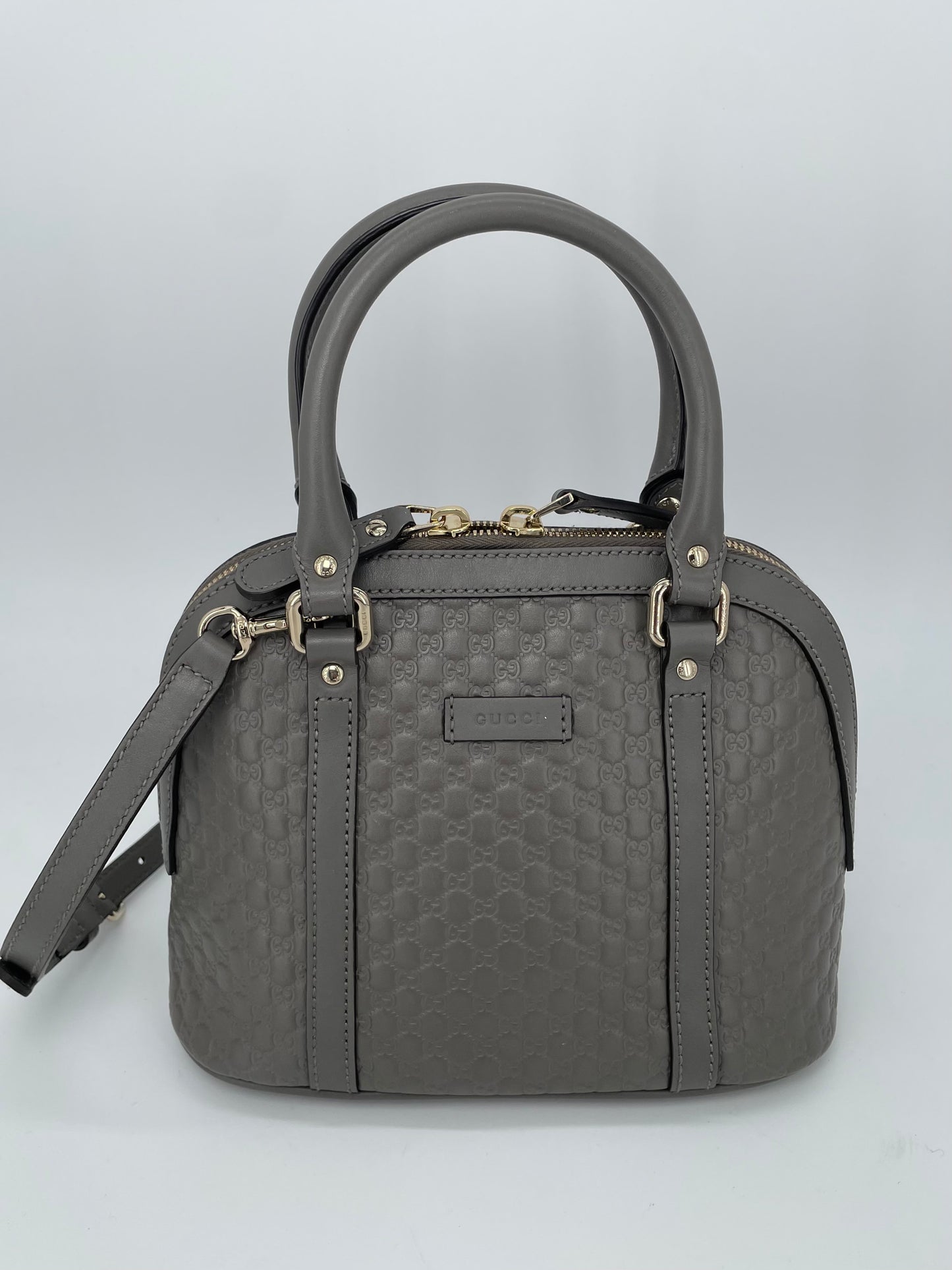 Preloved Gucci Guccissima Dome Shoulder Bag, Mini