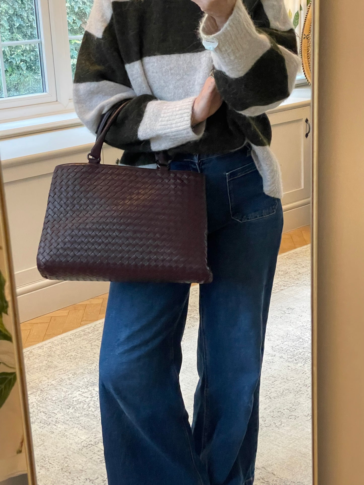 Preloved Bottega Veneta Milano Tote Bag, Medium