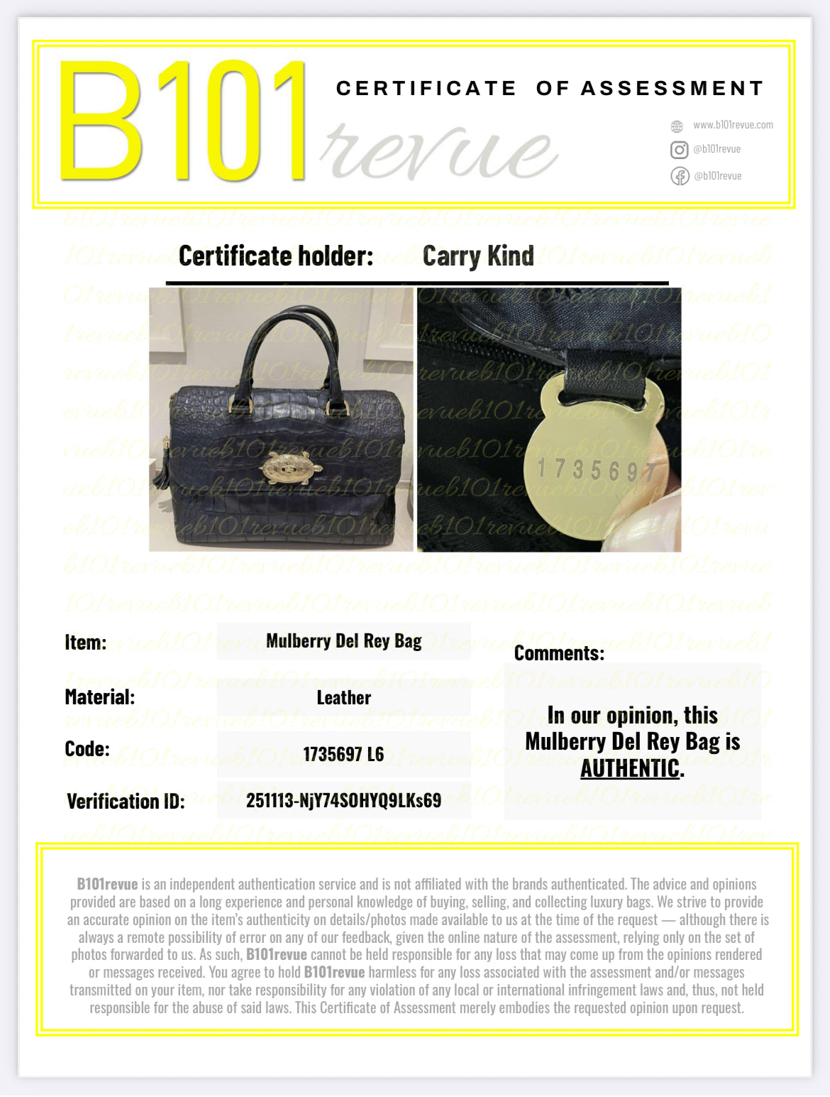 Preloved Mulberry Del Rey Tote Bag, Large