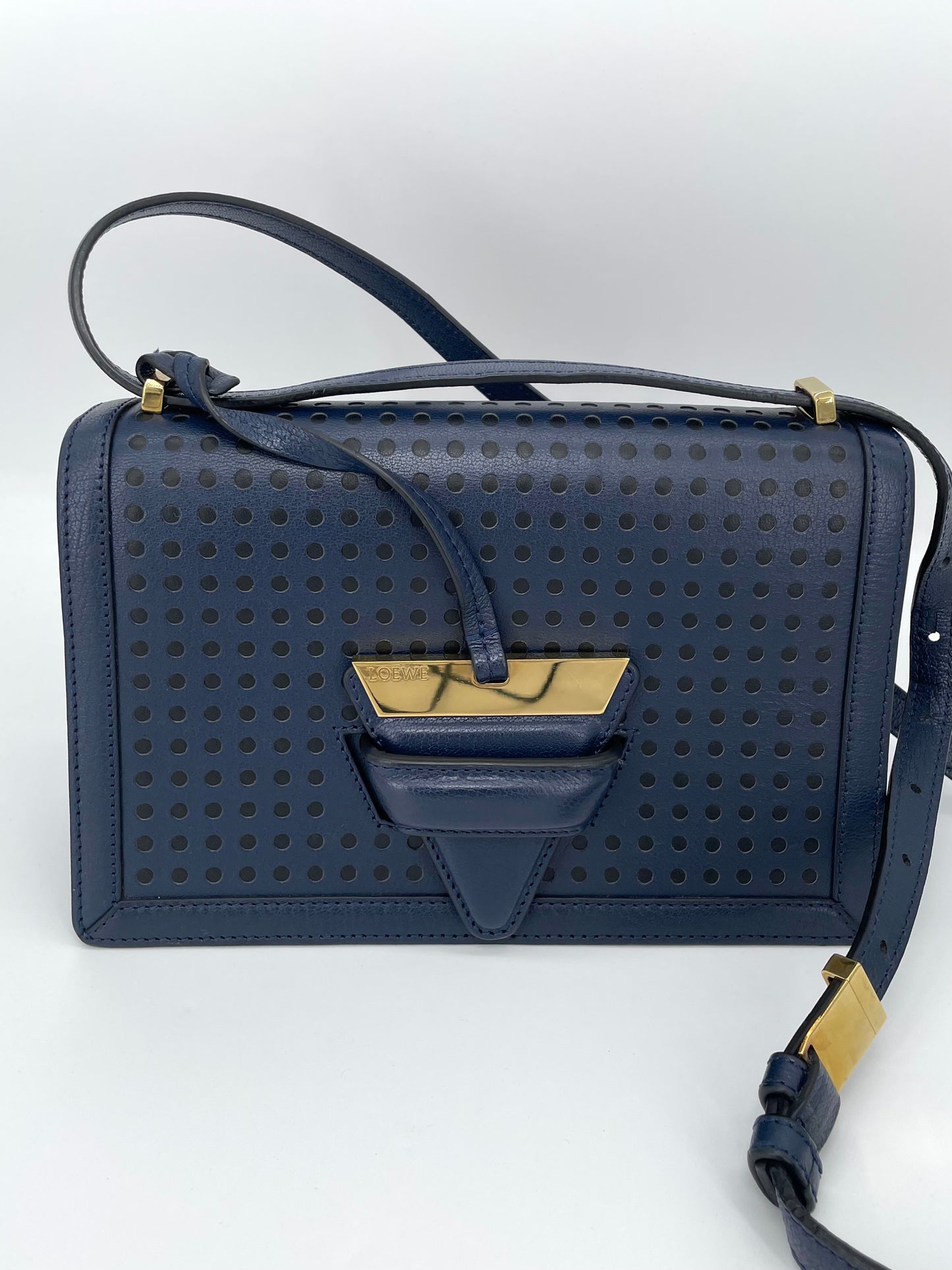 Preloved Loewe Barcelona Crossbody Bag, Medium