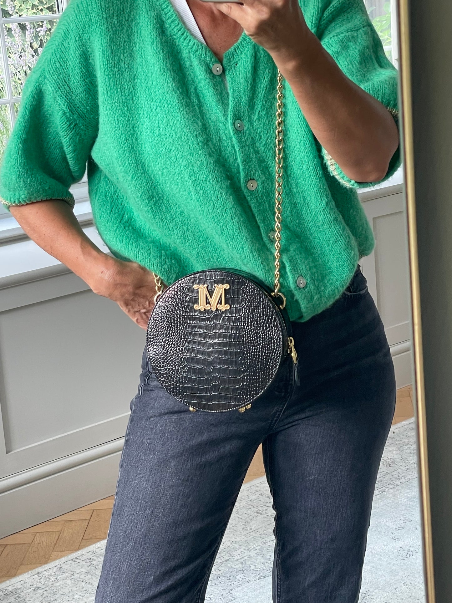 Preloved Max Mara Circular Shoulder Bag