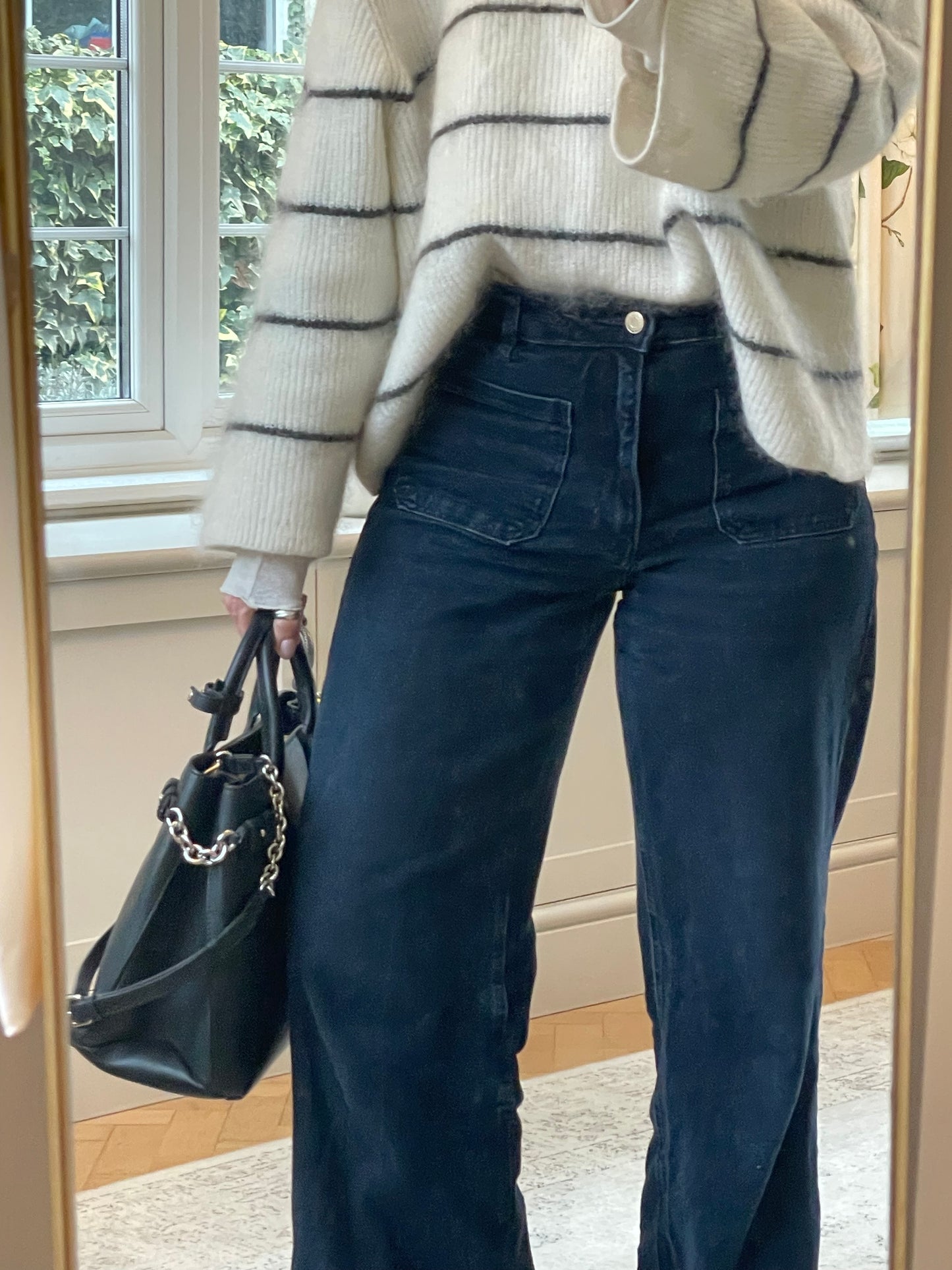 Preloved Burberry Banner Two Way Tote Bag, Medium