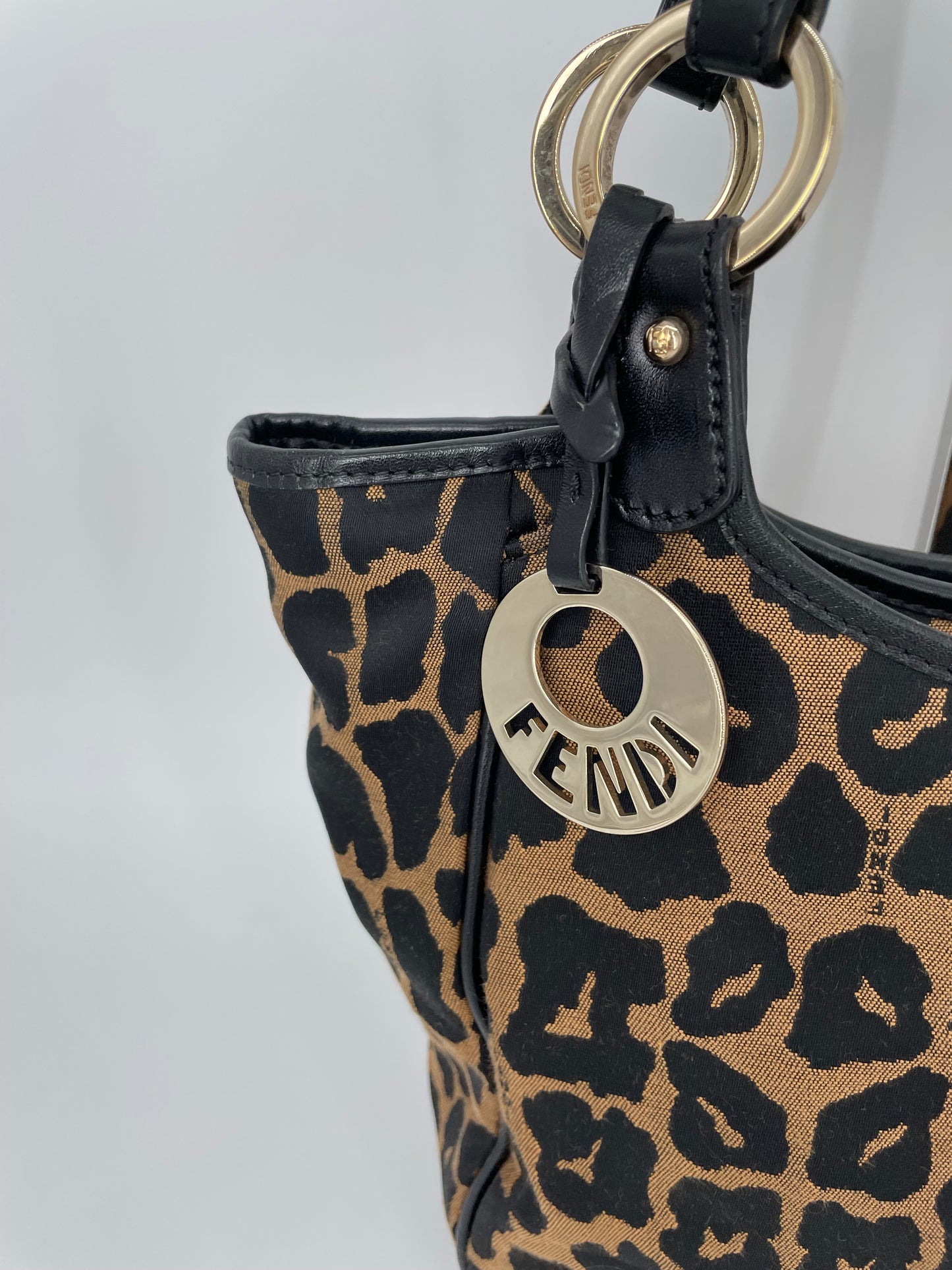 Preloved, Vintage Fendi Chef Canvas Shoulder tote bag