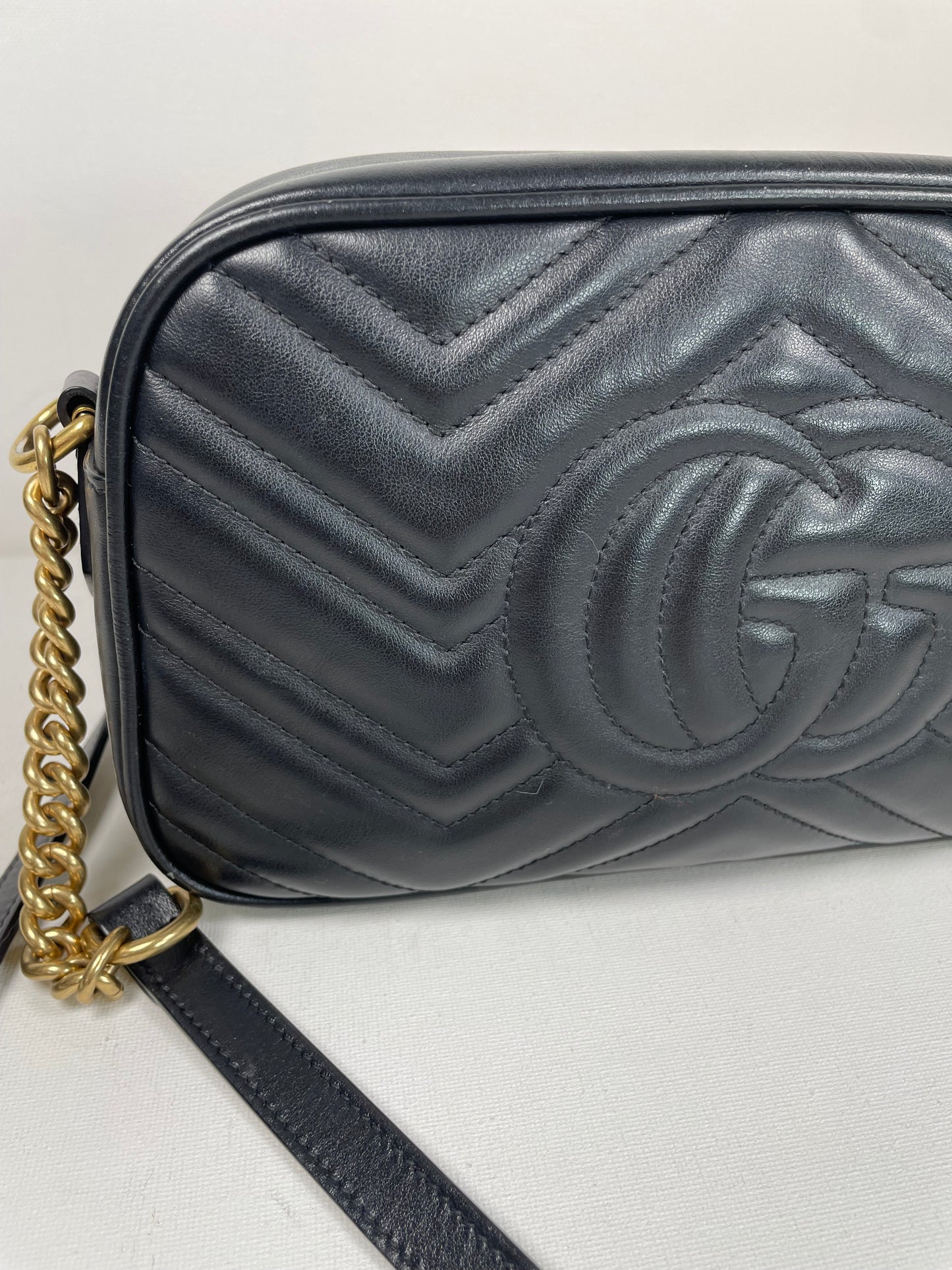 Preloved Gucci Marmont Shoulder Bag, Small