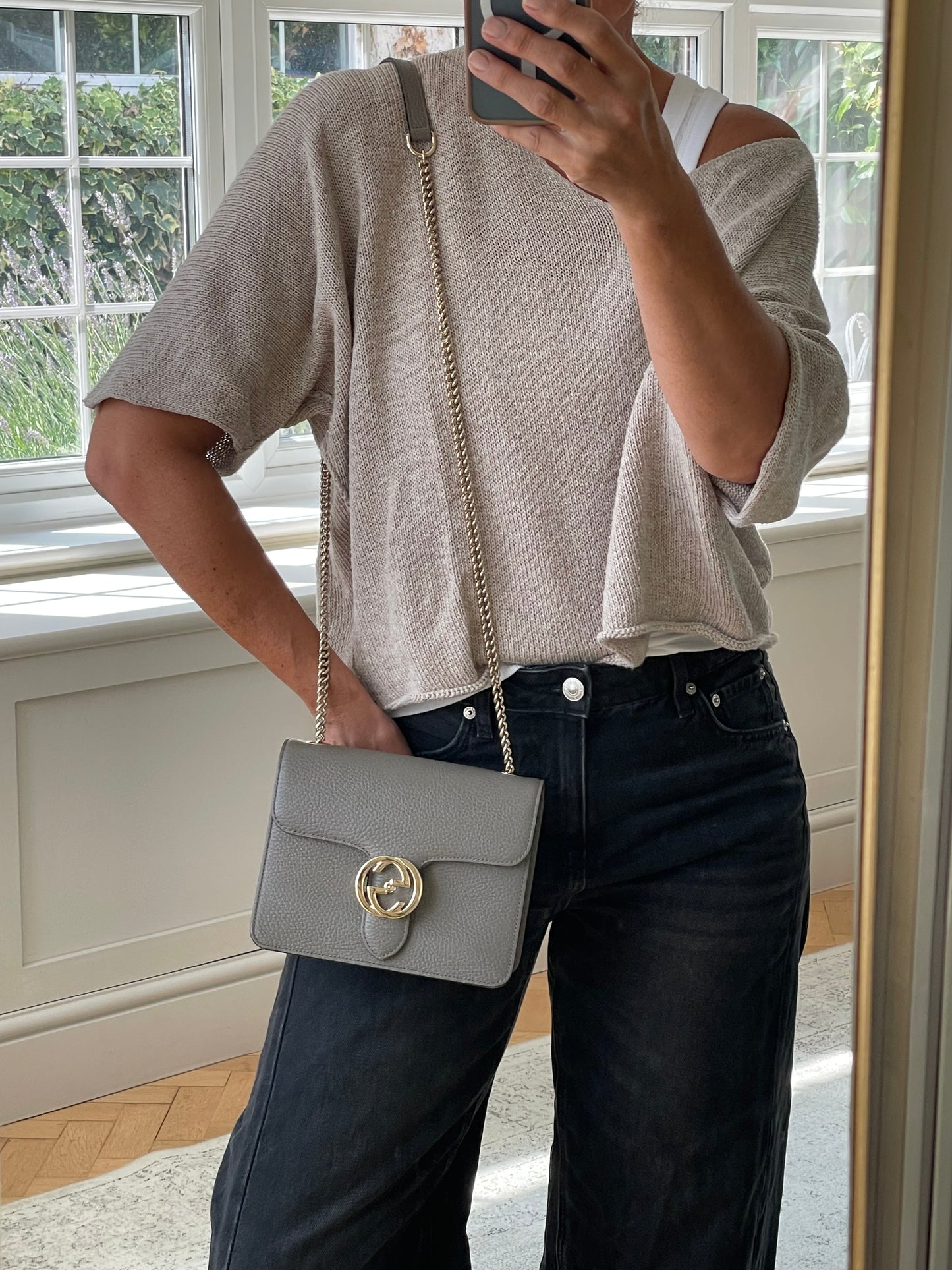 Preloved Gucci Interlocking Shoulder Bag