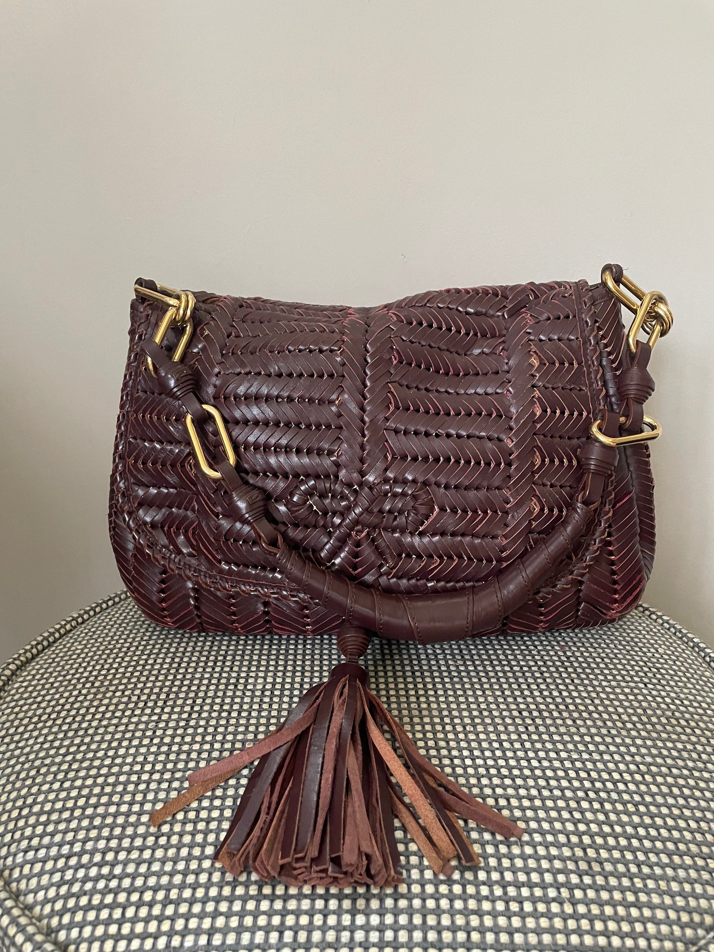 Preloved Anya Hindmarch Neeson Tassel Shoulder Bag