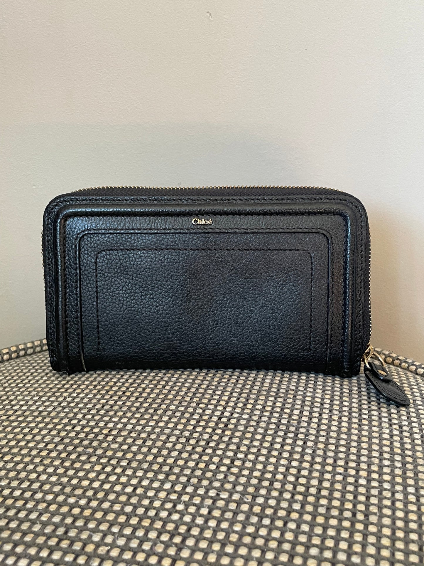 Preloved Chloe Marcie Long Zip Round Wallet
