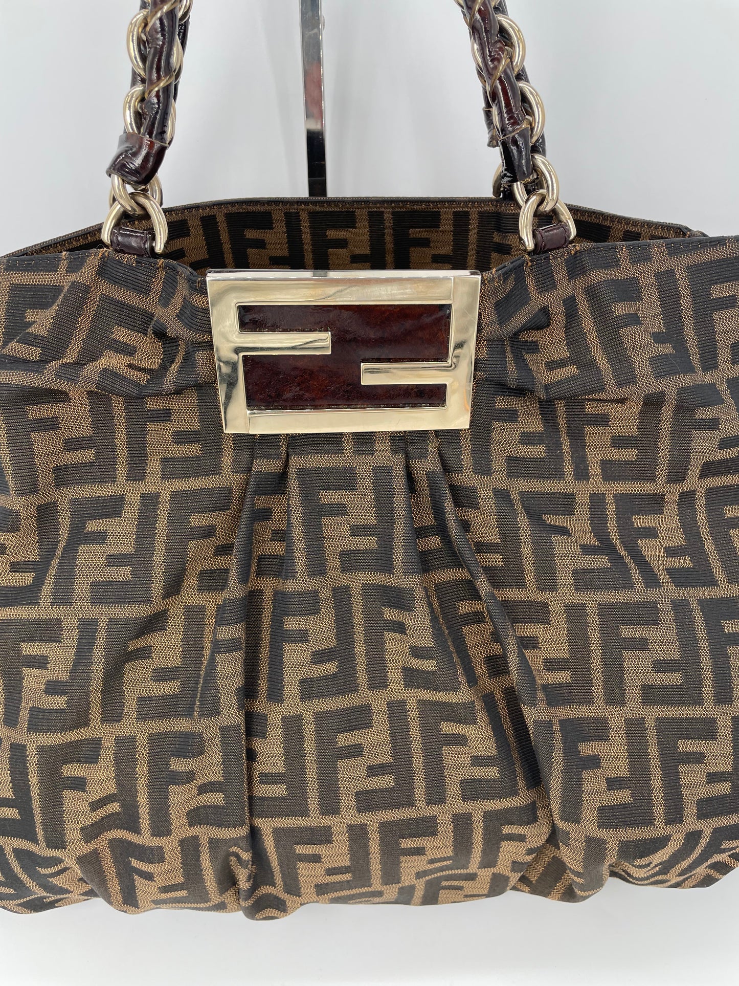 Preloved Fendi Zucca Mia Tote Bag, Large
