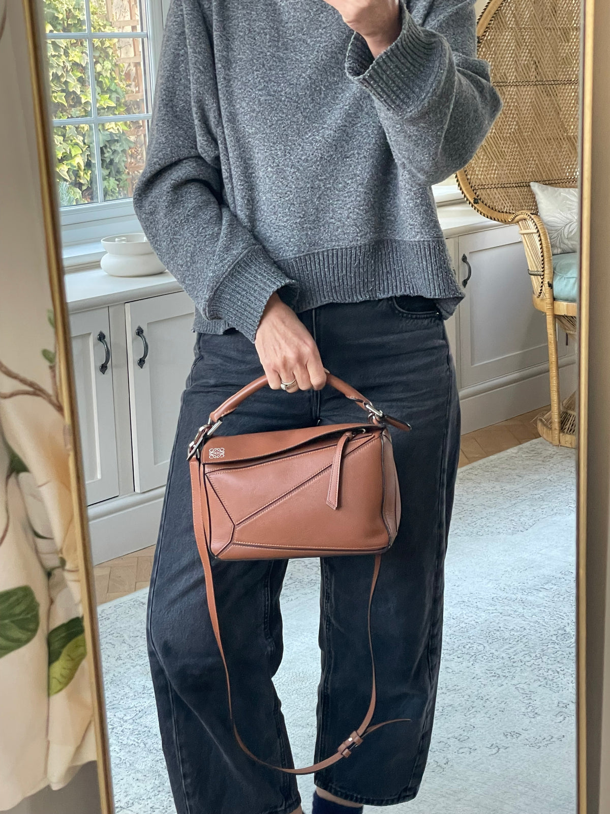 Preloved Loewe Puzzle Shoulder Bag, Small