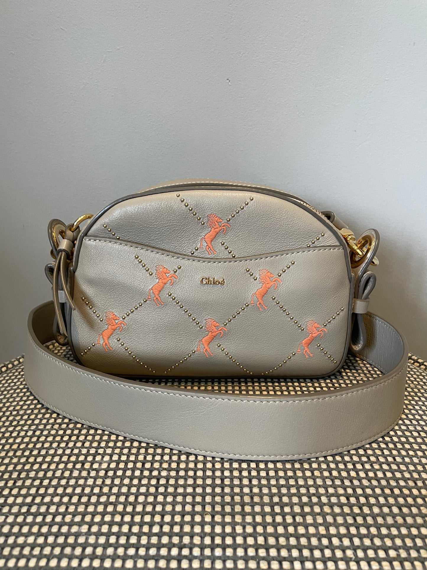 Preloved Chloe Galloping Horse Crossbody Bag