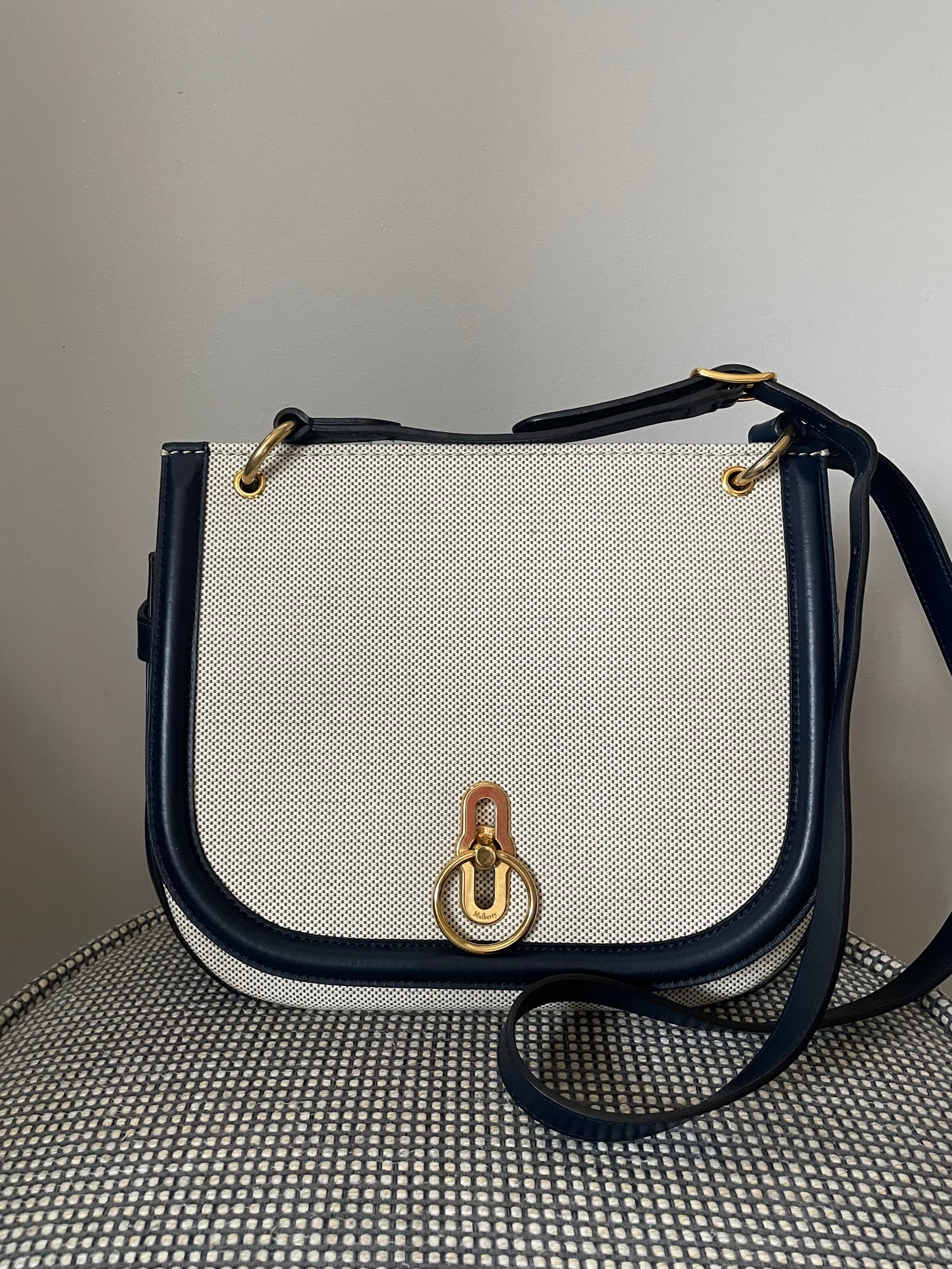 Preloved Mulberry Amberley Satchel, Medium