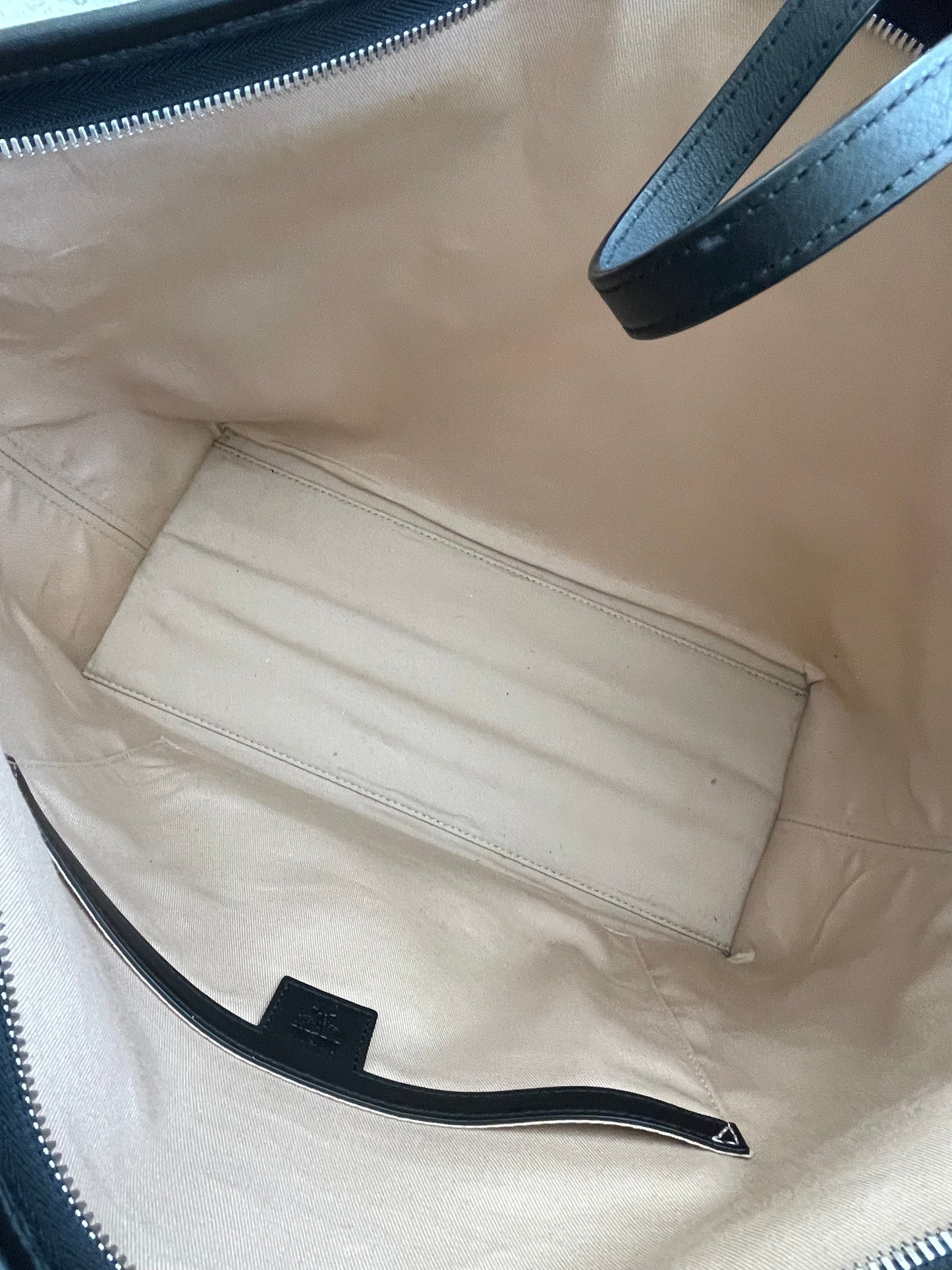 Preloved MCM Glitch Logo Shopping Tote, Large