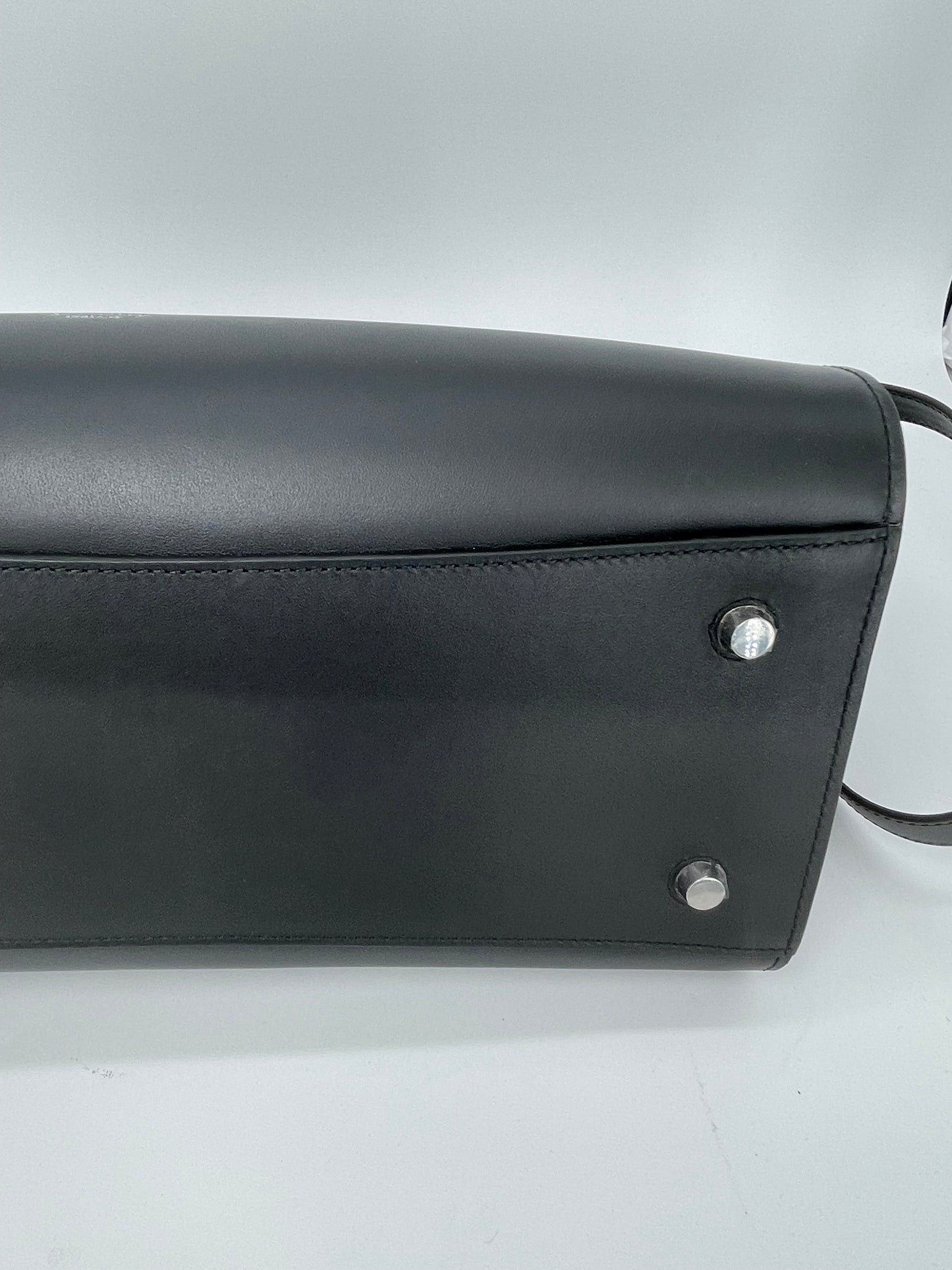 Preloved Mulberry Iris Top Handle Flat Stud Tote Bag with Long Strap