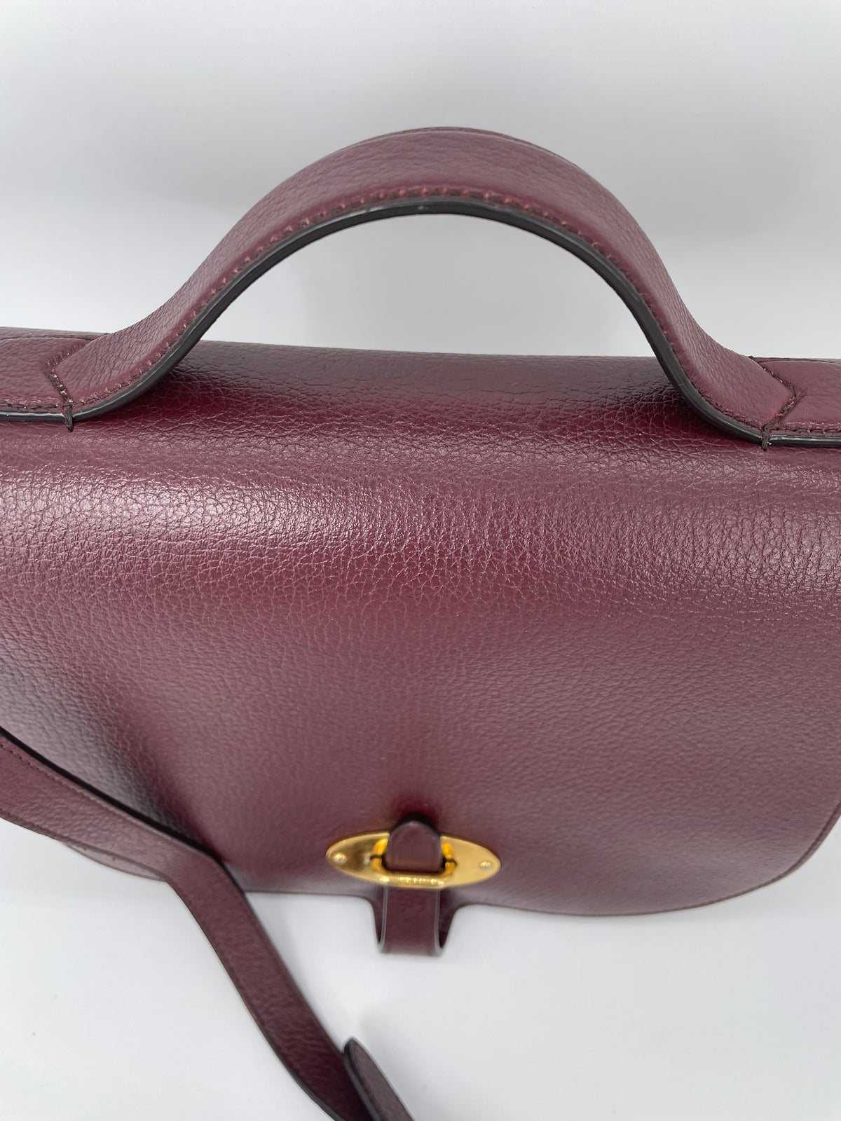Preloved Mulberry Tenby Satchel Bag, Large