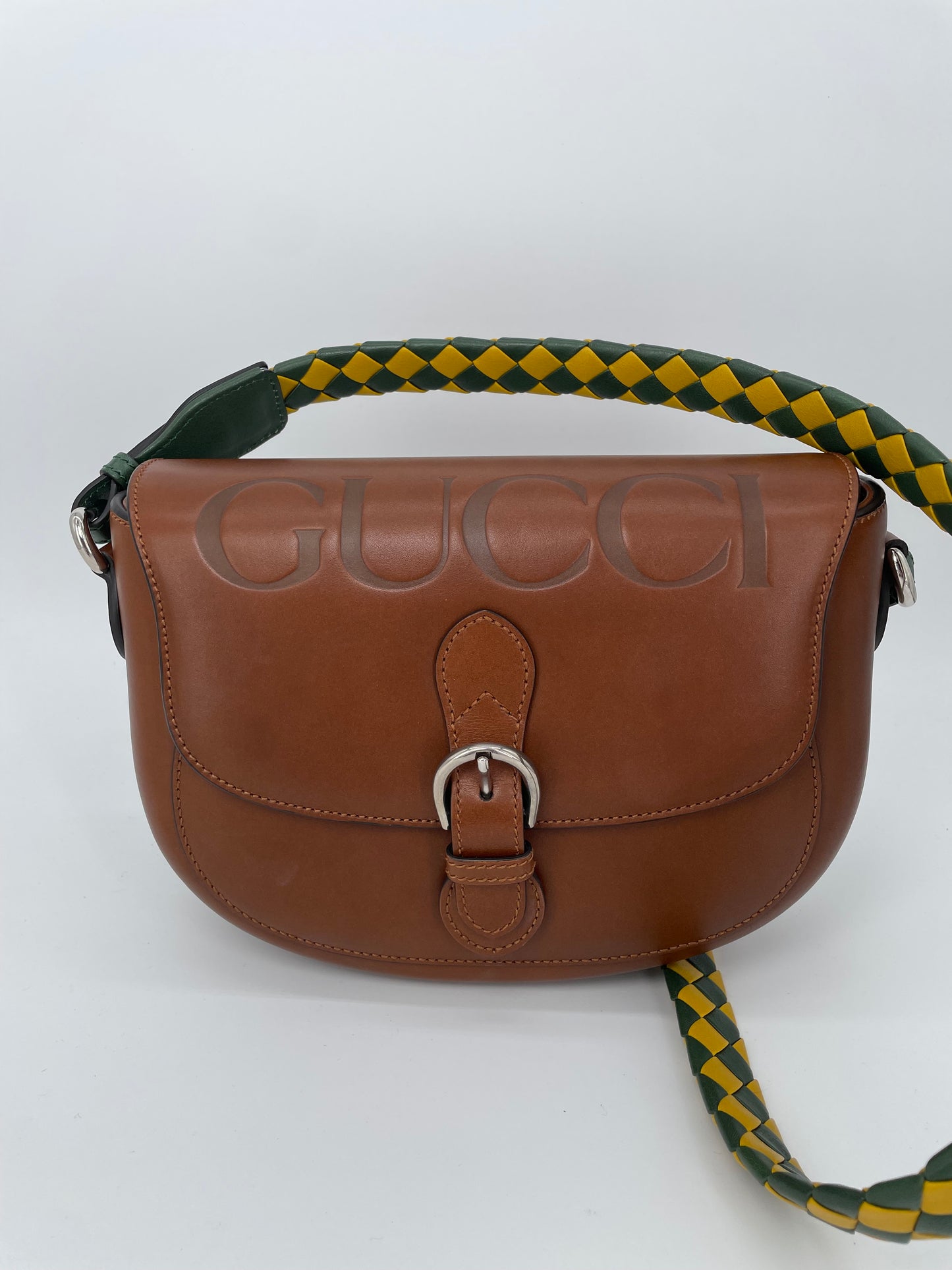 Preloved Gucci Embossed Aria Logo bag, Small